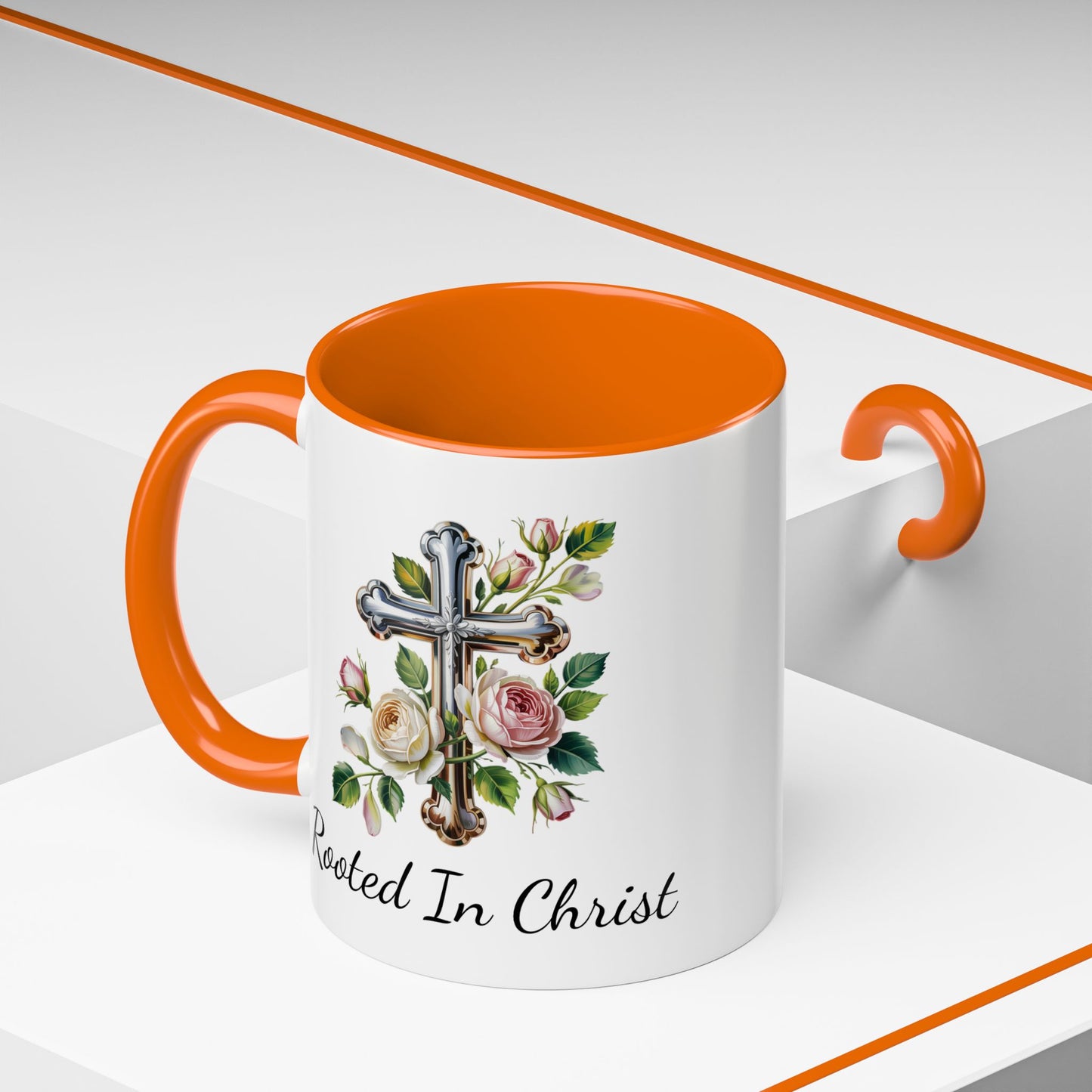 Accented Coffee Mug - Rooted In Christ