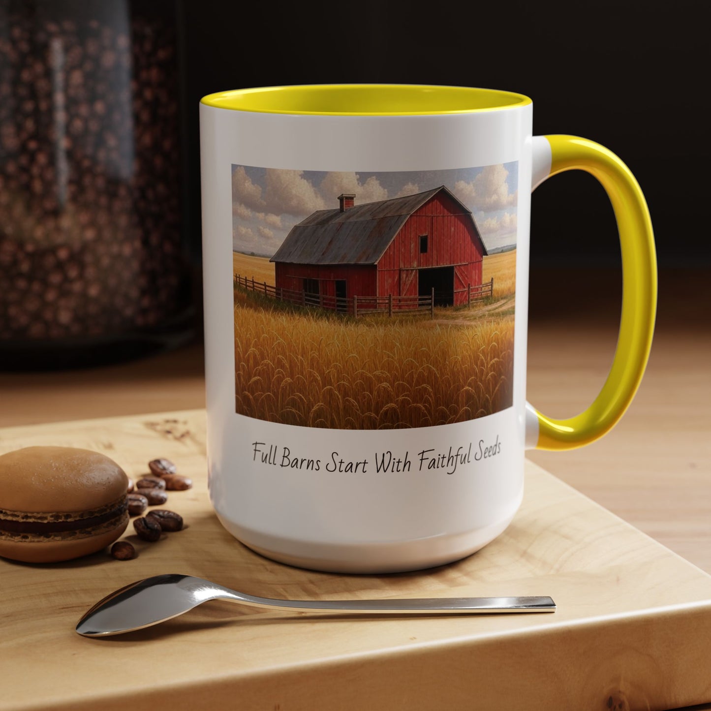 Accented Coffee Mug - Full Barns Start With Faithful Seeds