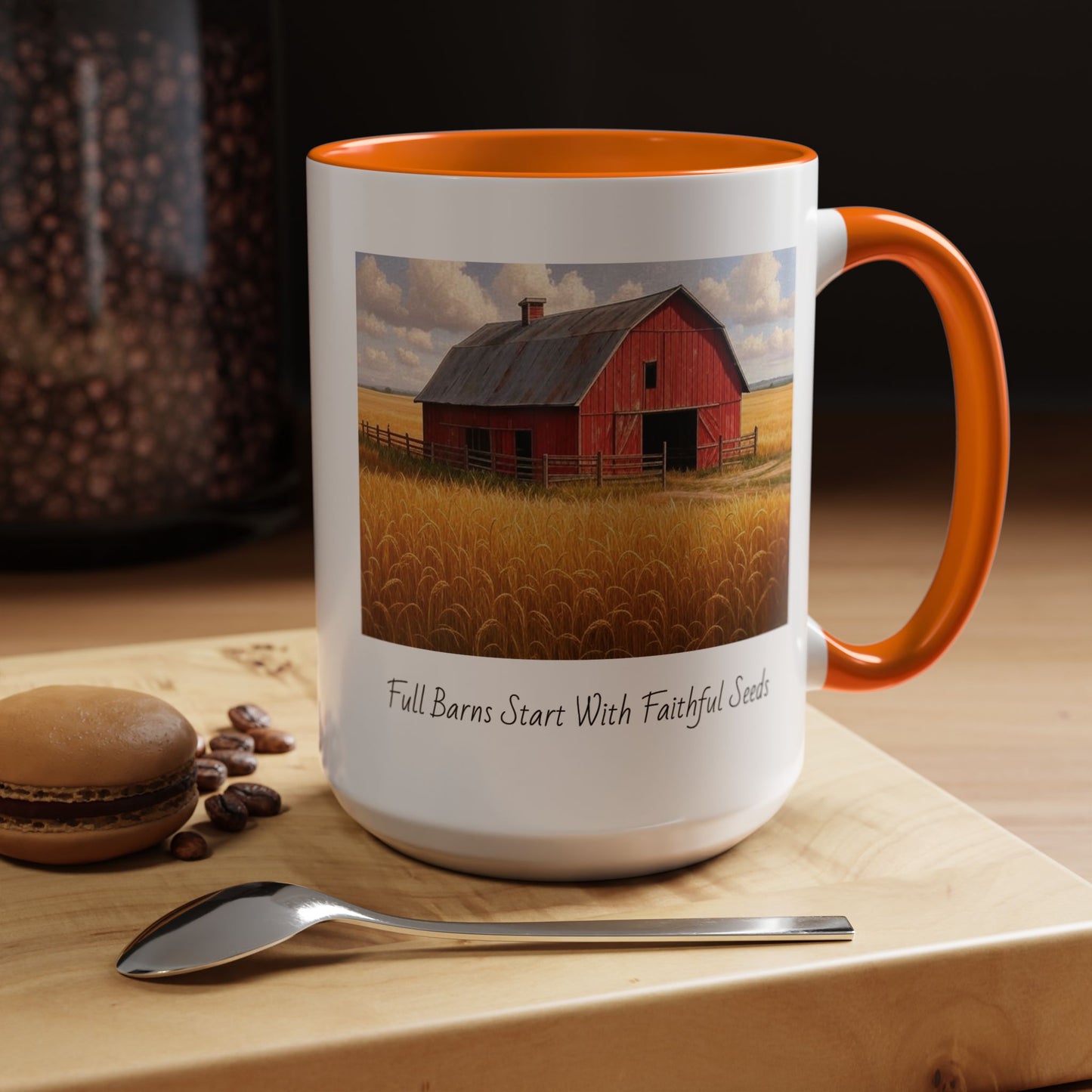 Accented Coffee Mug - Full Barns Start With Faithful Seeds