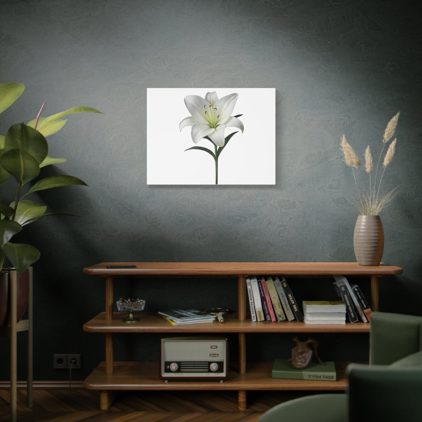 Lily Flower Canvas Wall Art