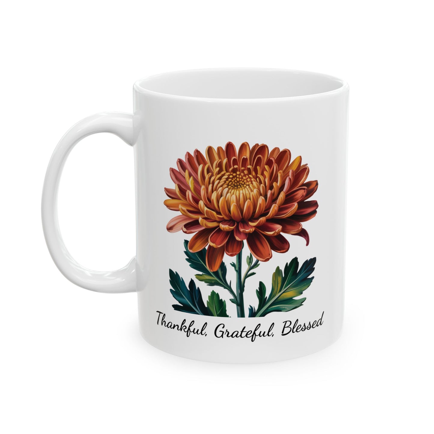 Coffee Mug - Thankful, Grateful, Blessed