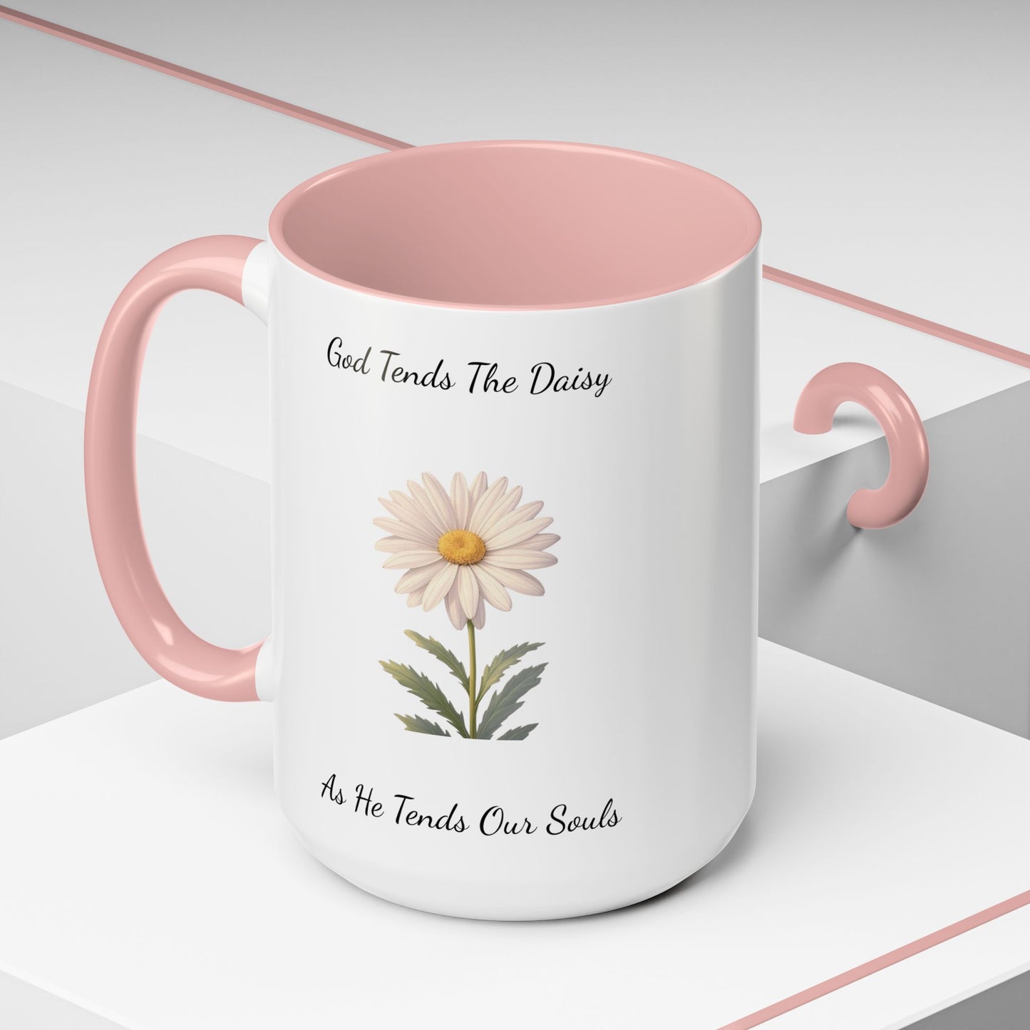 Accented Coffee Mug - Daisy