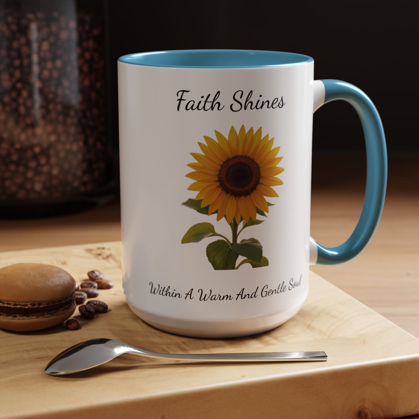 Accented Coffee Mug - Faith Shines Within A Warm And Gentle Soul