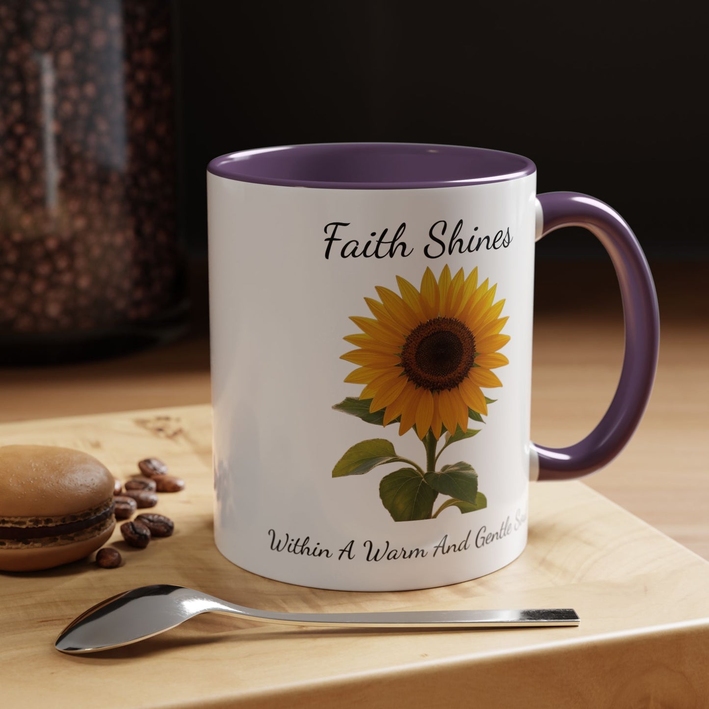 Accented Coffee Mug - Faith Shines Within A Warm And Gentle Soul