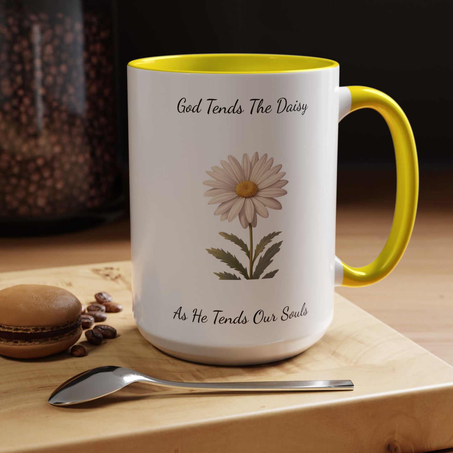 Accented Coffee Mug - Daisy
