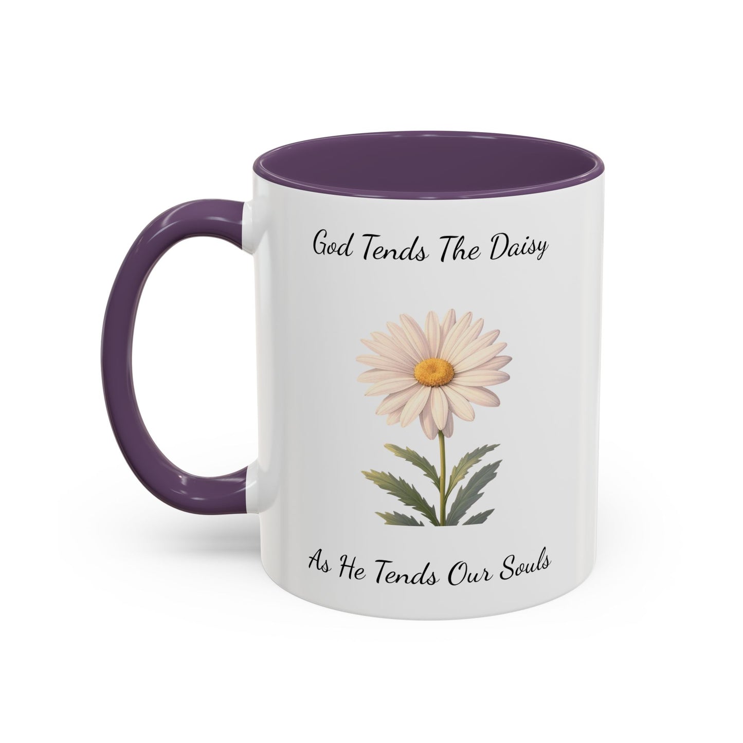 Accented Coffee Mug - Daisy