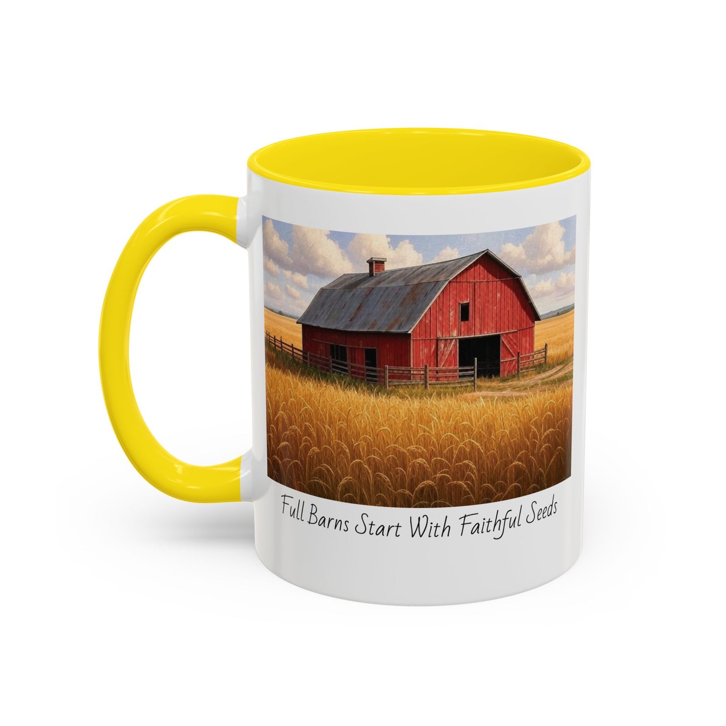 Accented Coffee Mug - Full Barns Start With Faithful Seeds
