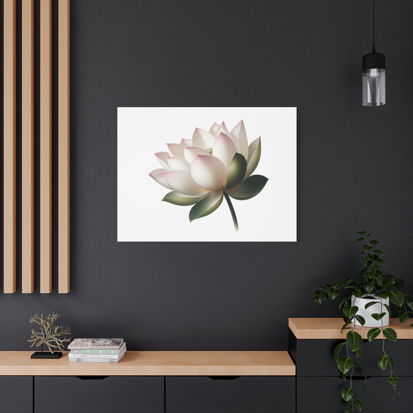 Lotus Flower Canvas Wall Art