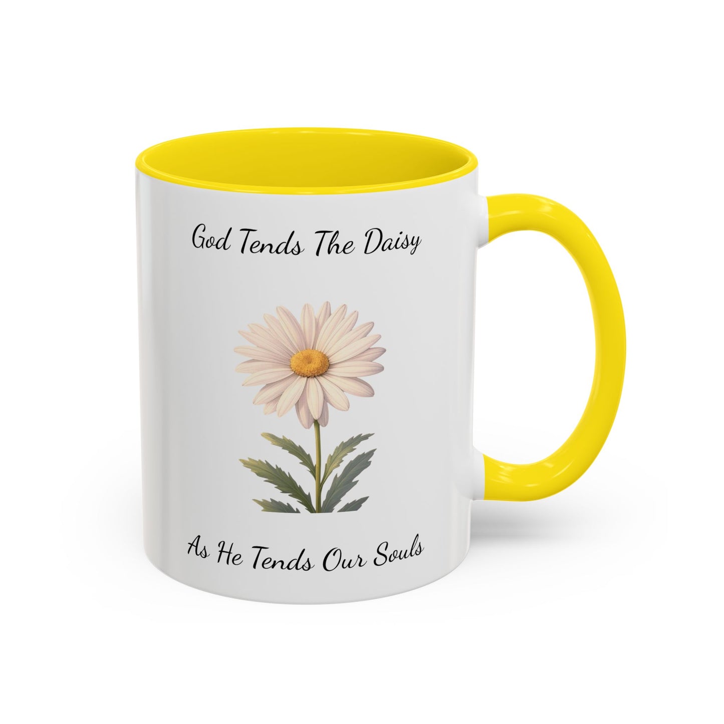 Accented Coffee Mug - Daisy