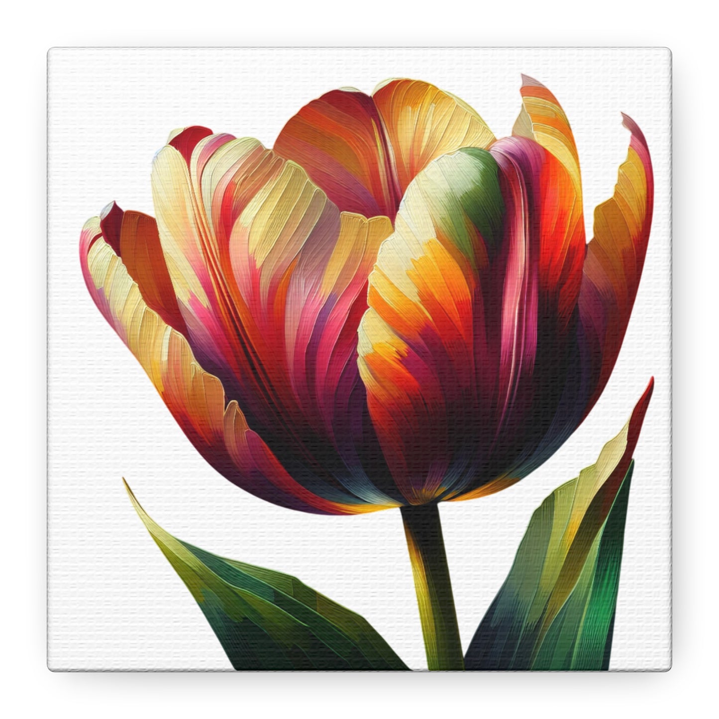 Tulip Flower Canvas Wall Art