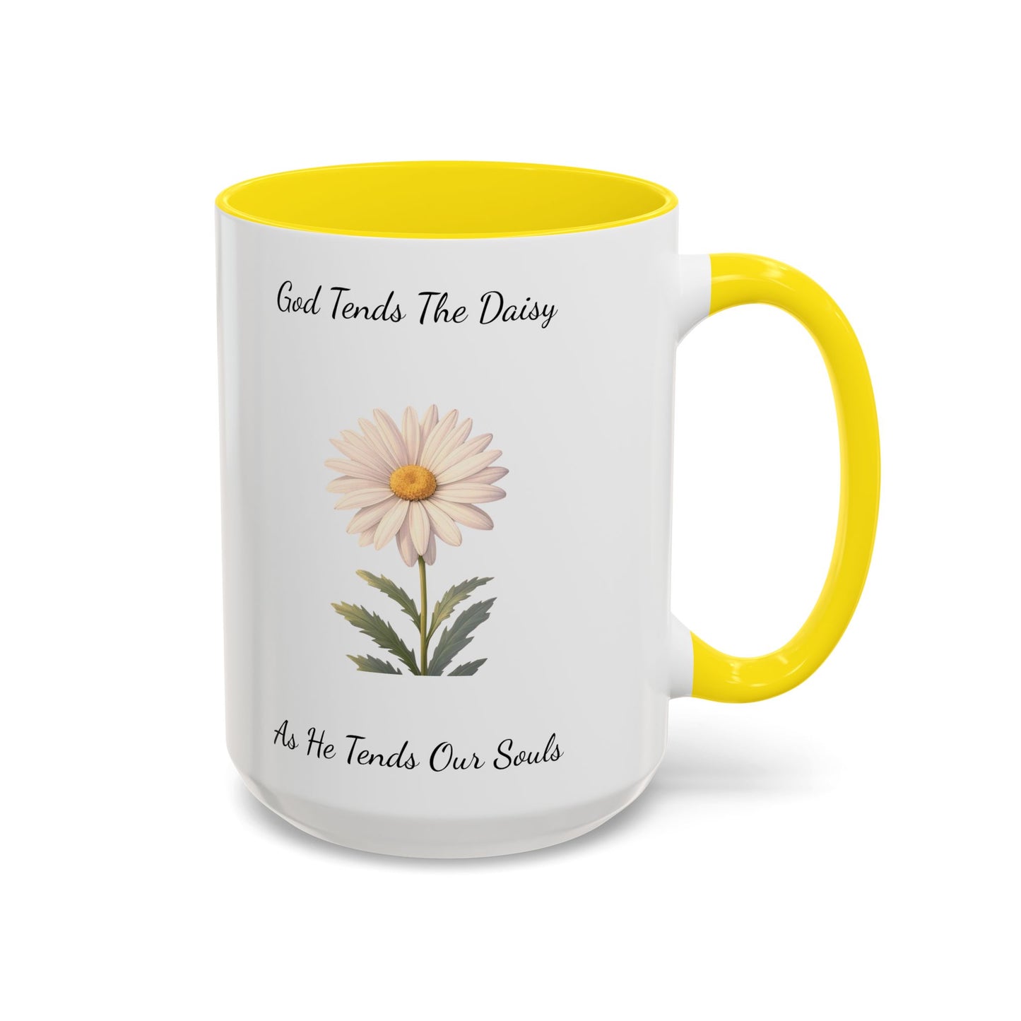 Accented Coffee Mug - Daisy