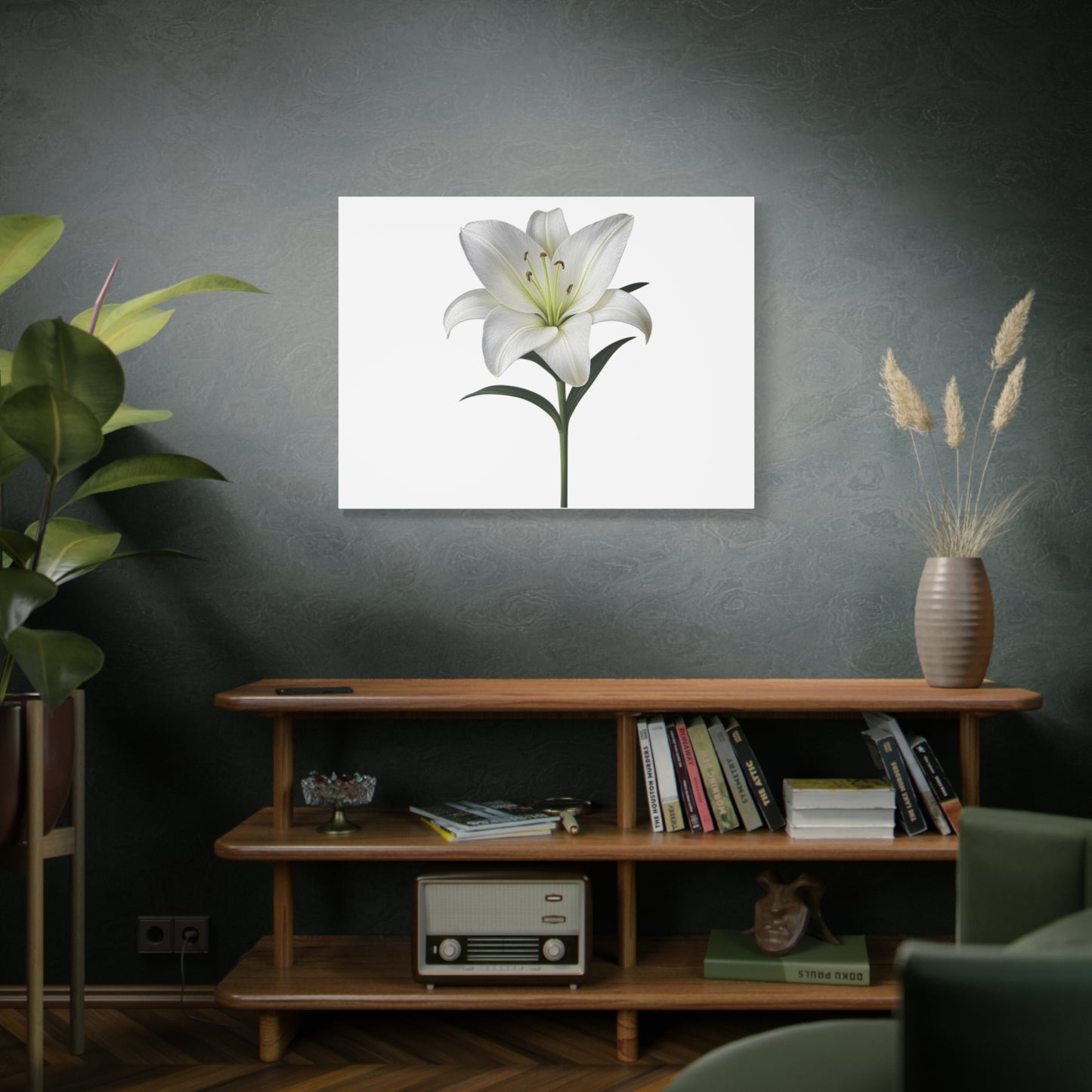 Lily Flower Canvas Wall Art