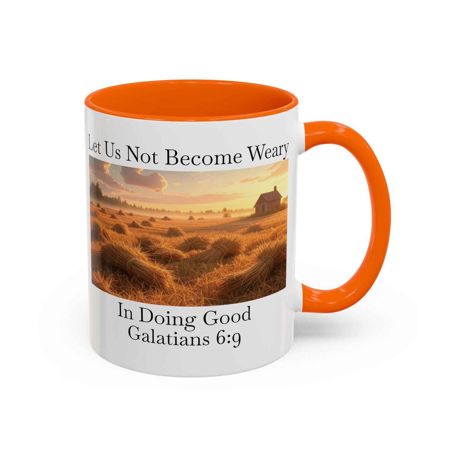Accented Coffee Mug - Galatians 6:9