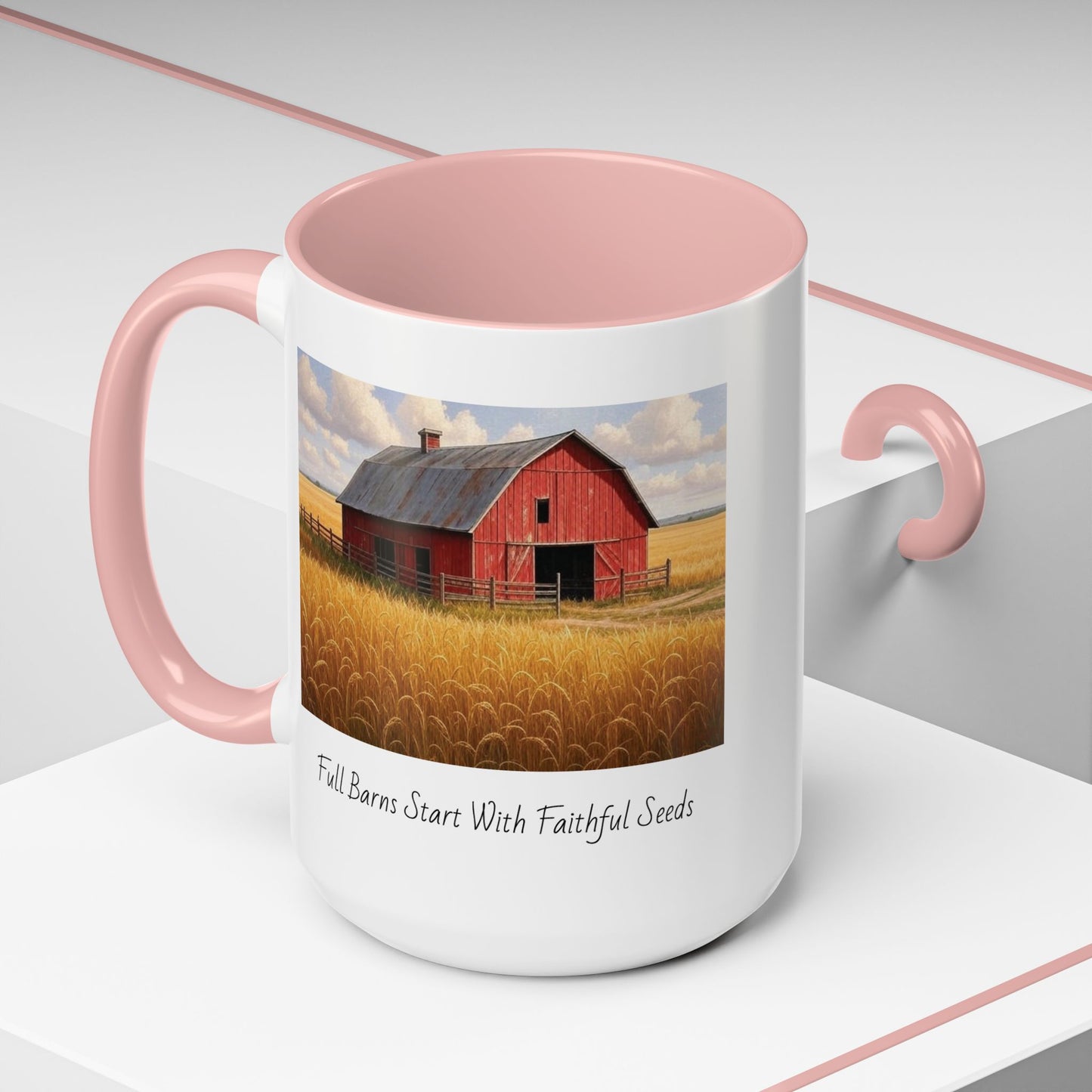 Accented Coffee Mug - Full Barns Start With Faithful Seeds