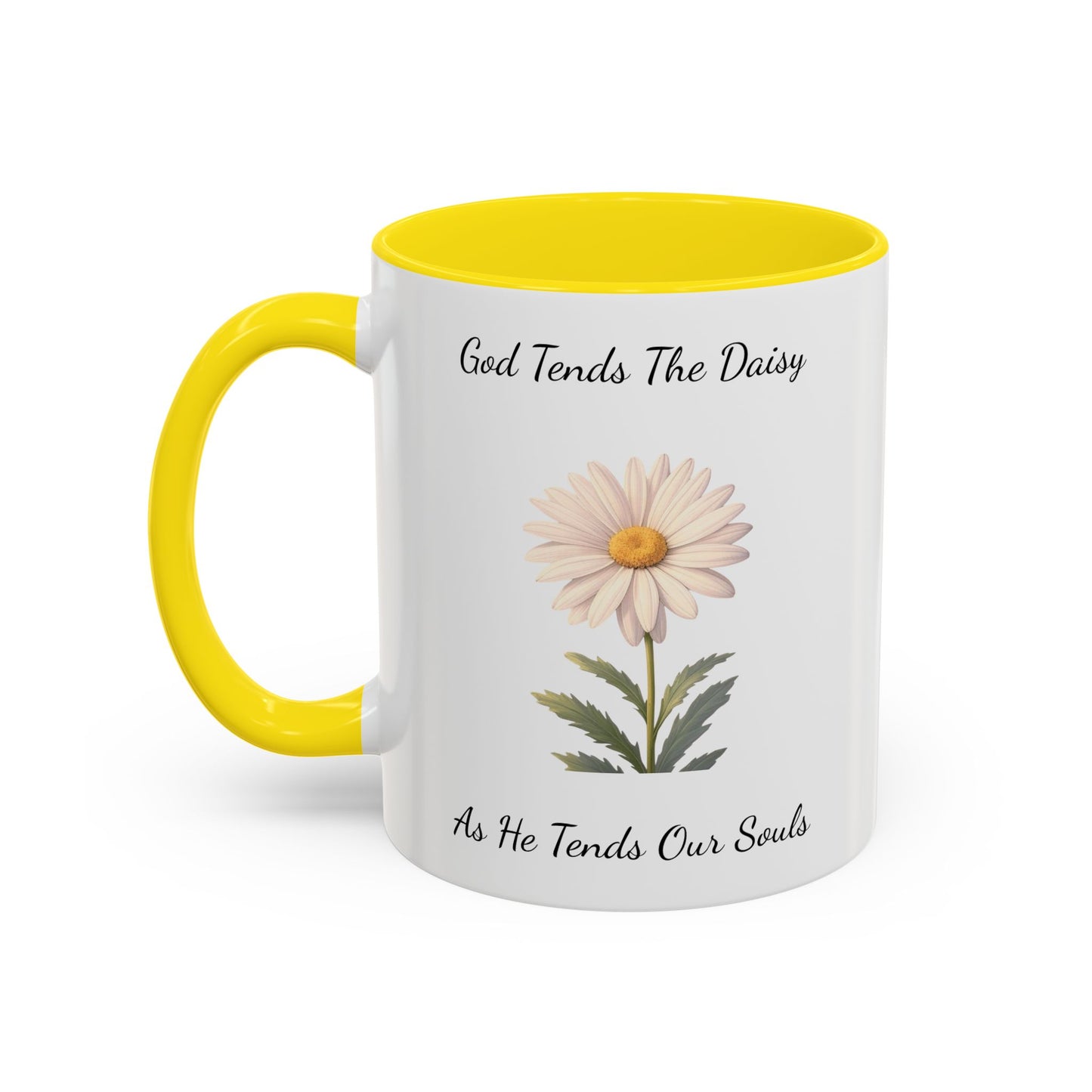 Accented Coffee Mug - Daisy
