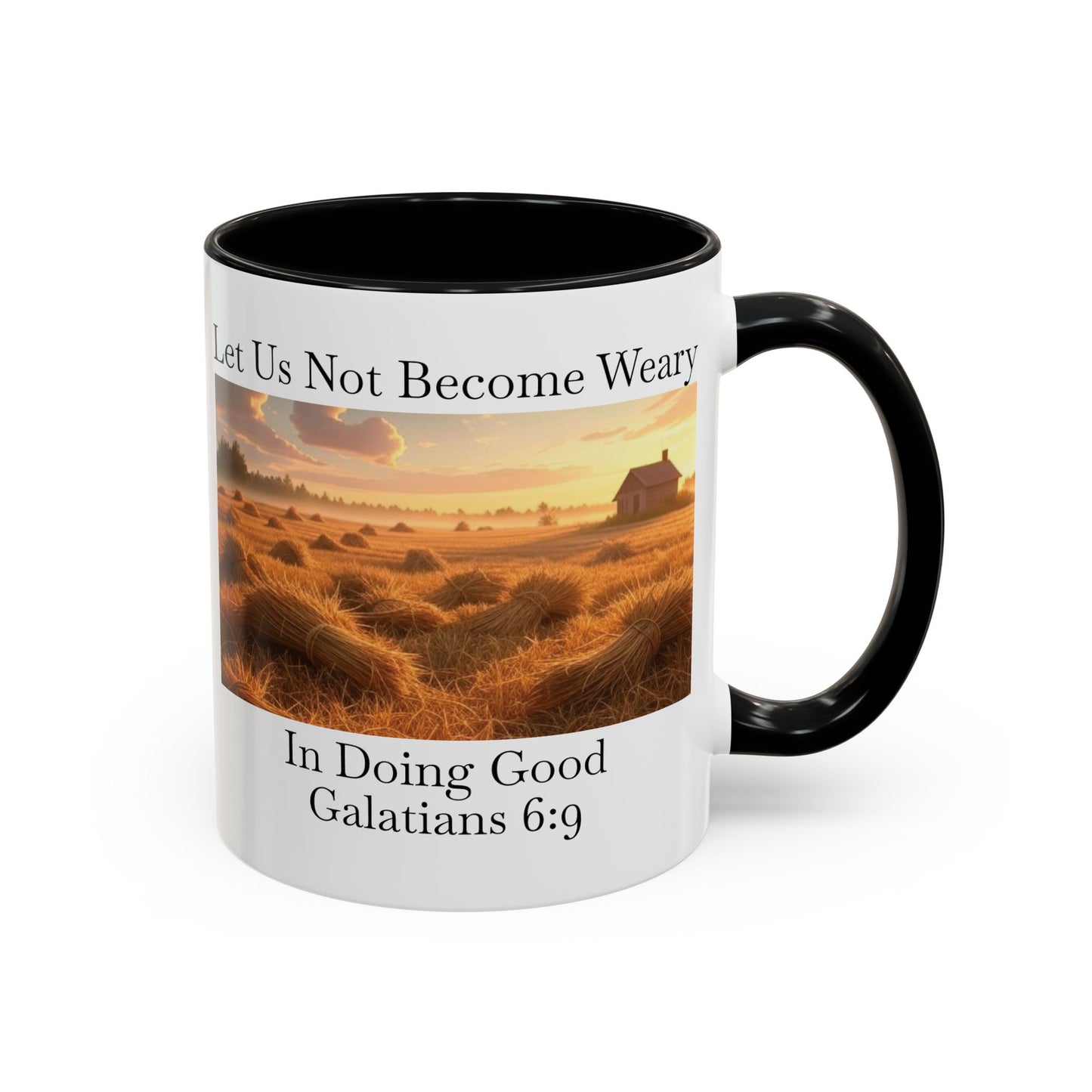 Accented Coffee Mug - Galatians 6:9