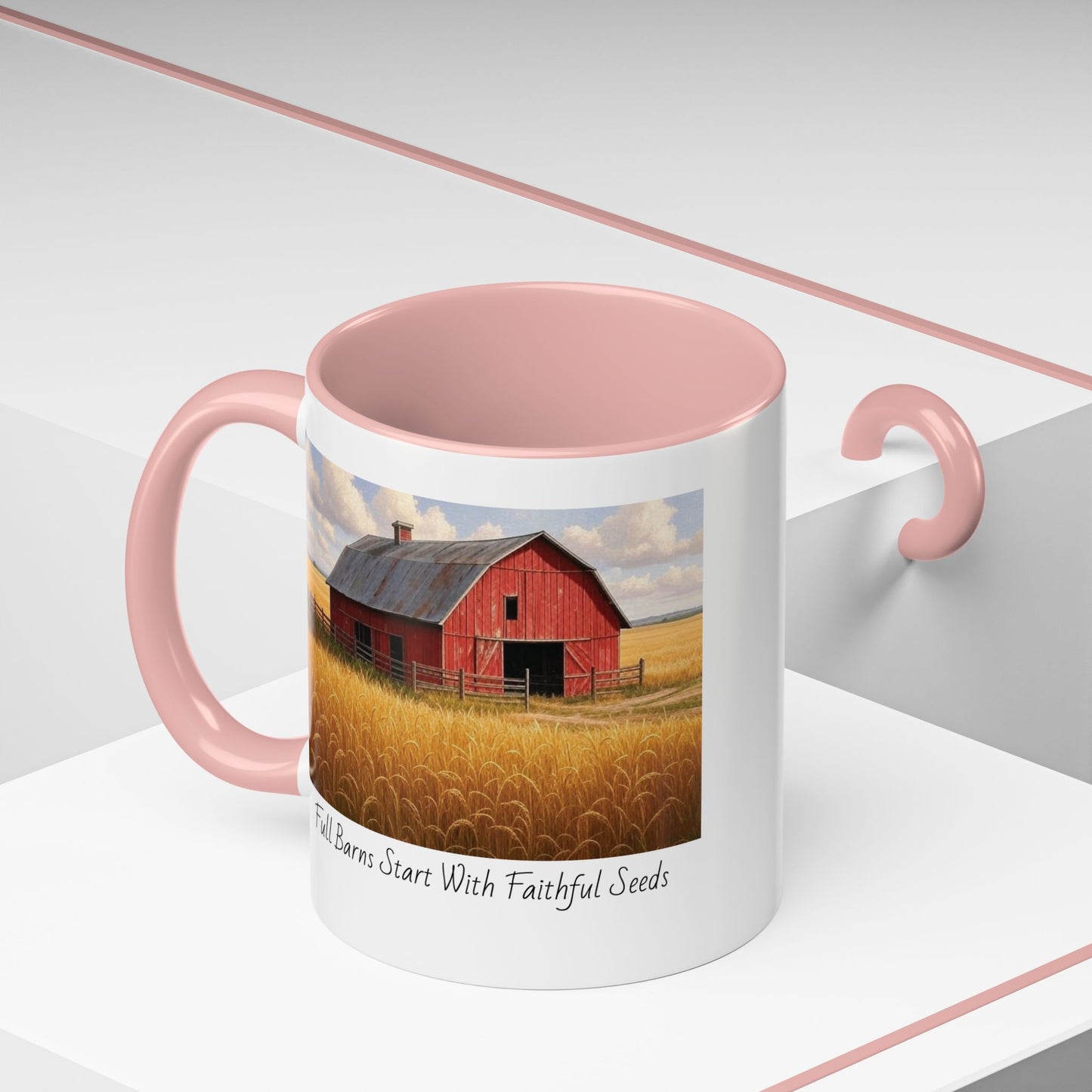 Accented Coffee Mug - Full Barns Start With Faithful Seeds