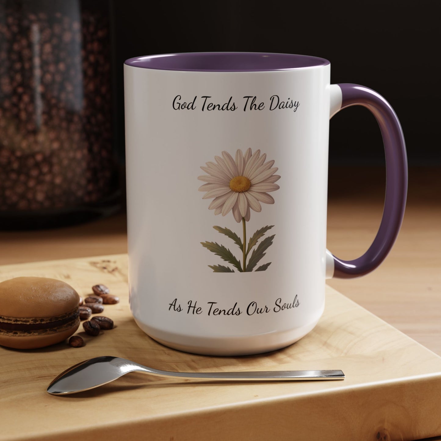 Accented Coffee Mug - Daisy