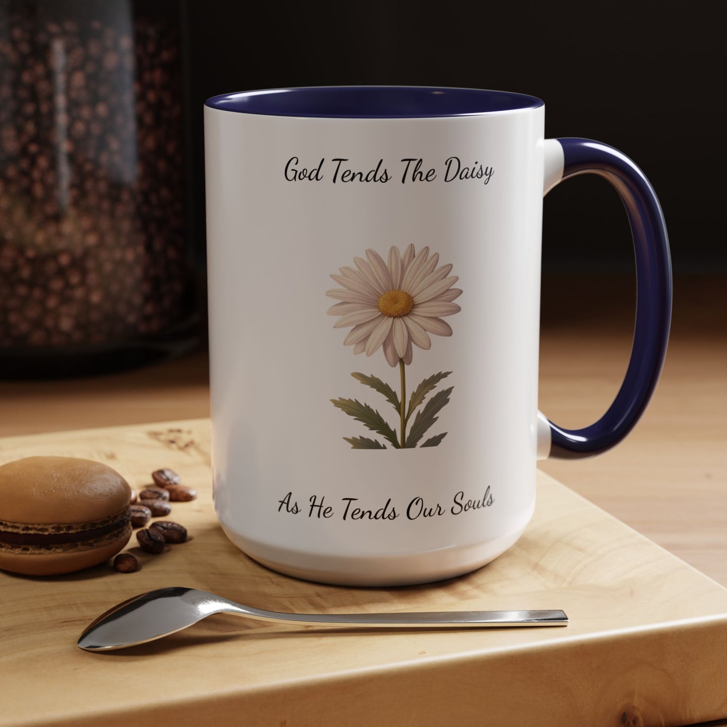 Accented Coffee Mug - Daisy