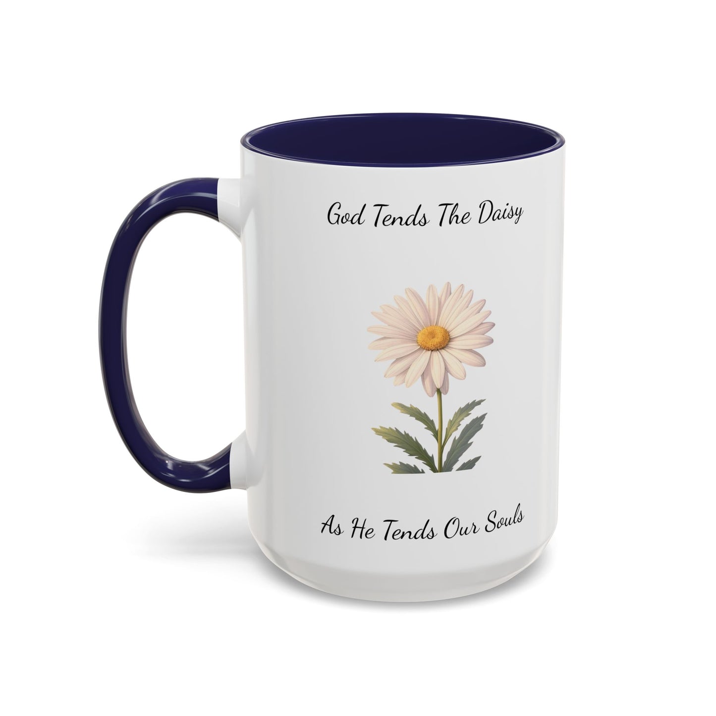 Accented Coffee Mug - Daisy