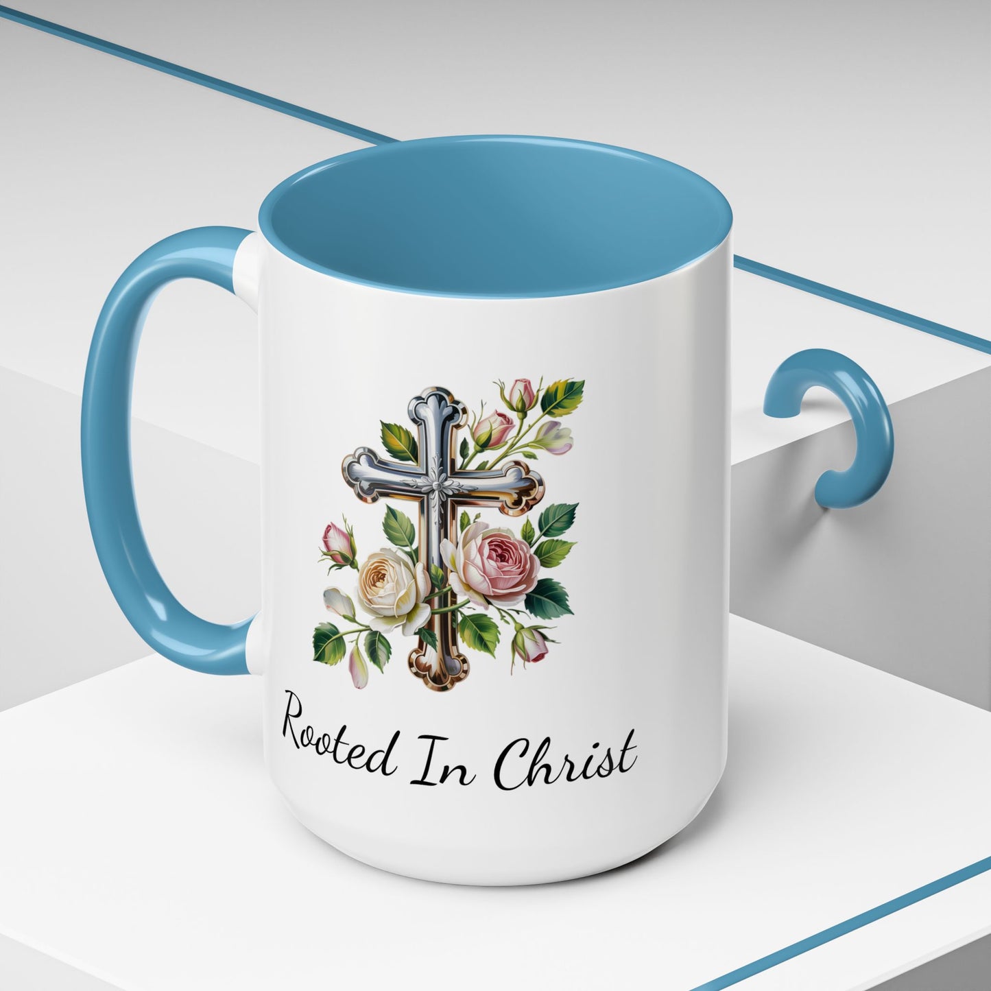 Accented Coffee Mug - Rooted In Christ