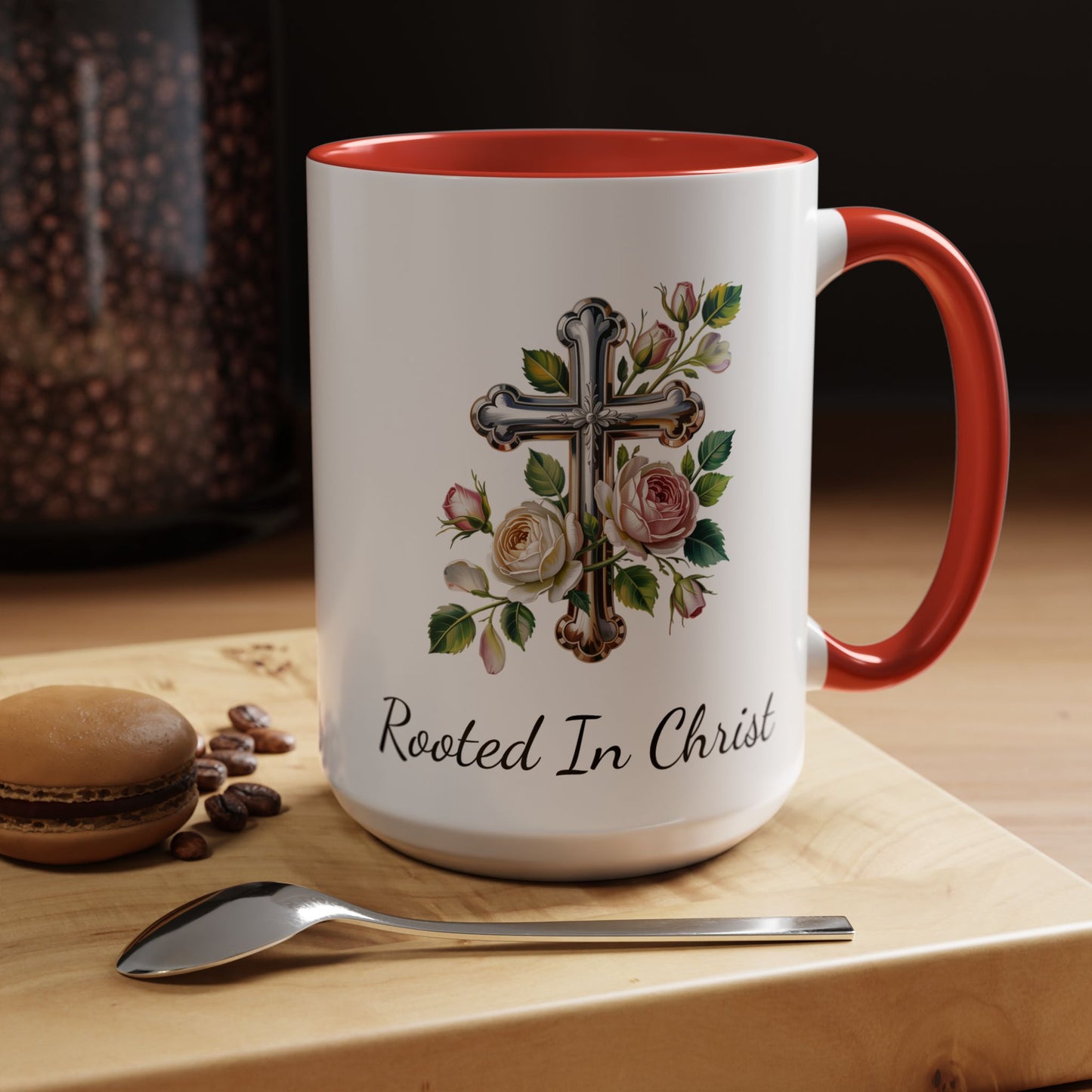 Accented Coffee Mug - Rooted In Christ