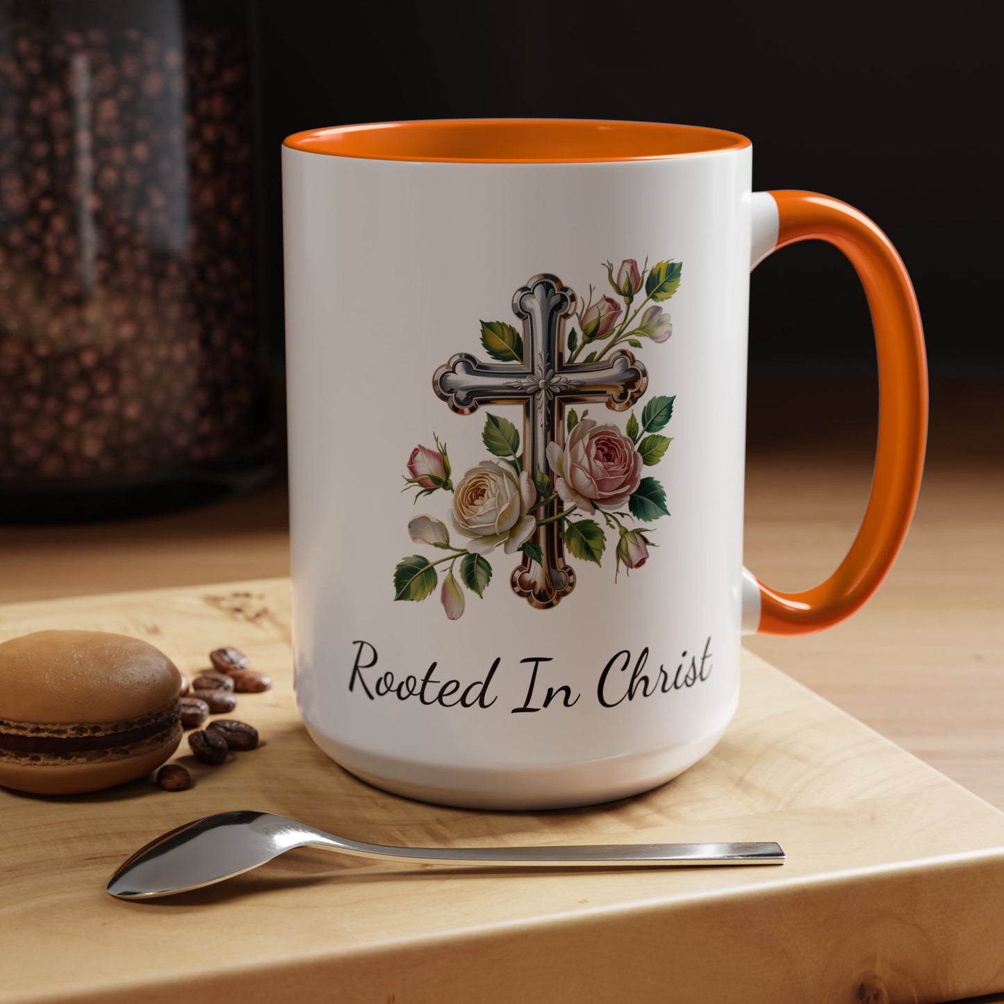 Accented Coffee Mug - Rooted In Christ
