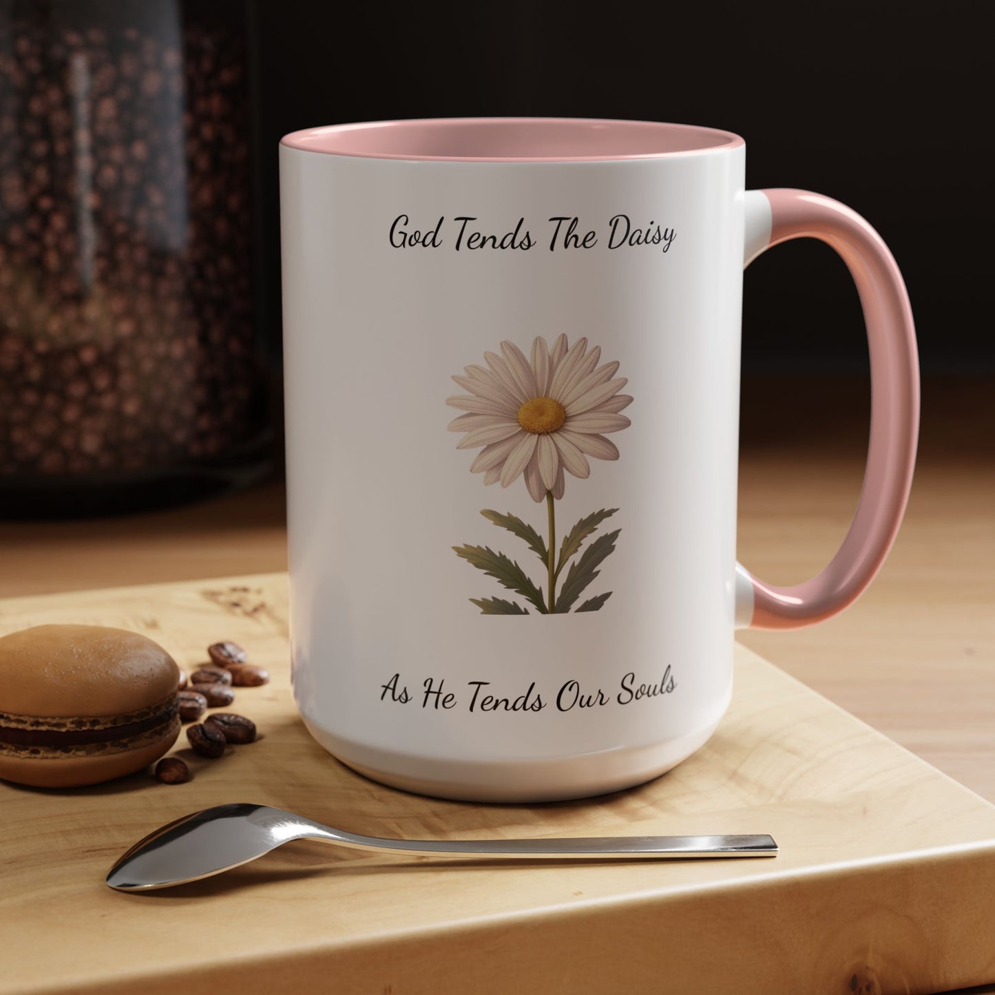 Accented Coffee Mug - Daisy