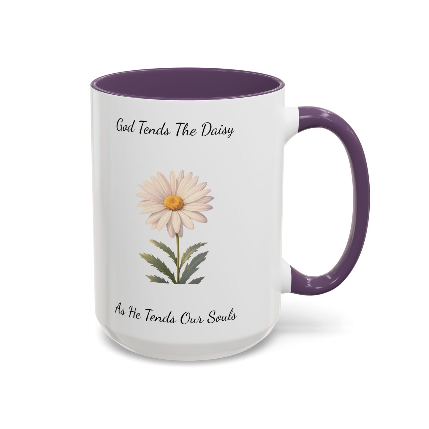 Accented Coffee Mug - Daisy