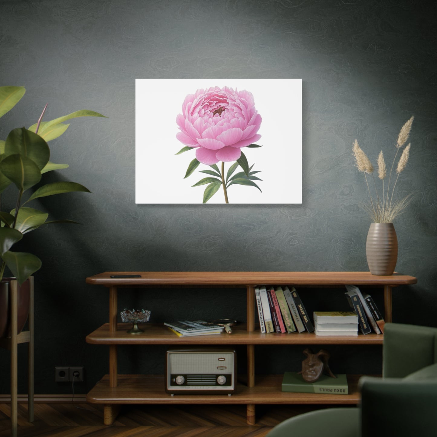 Peony Flower Canvas Wall Art