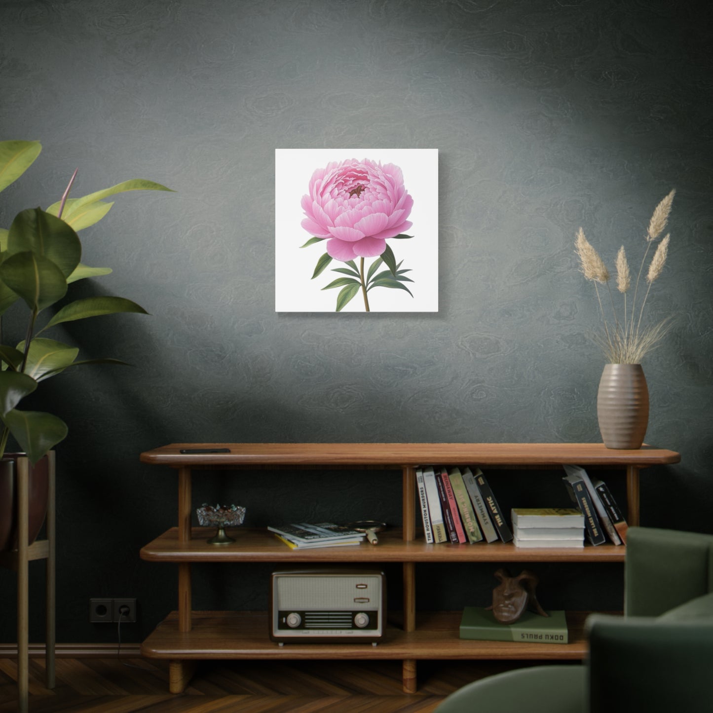 Peony Flower Canvas Wall Art