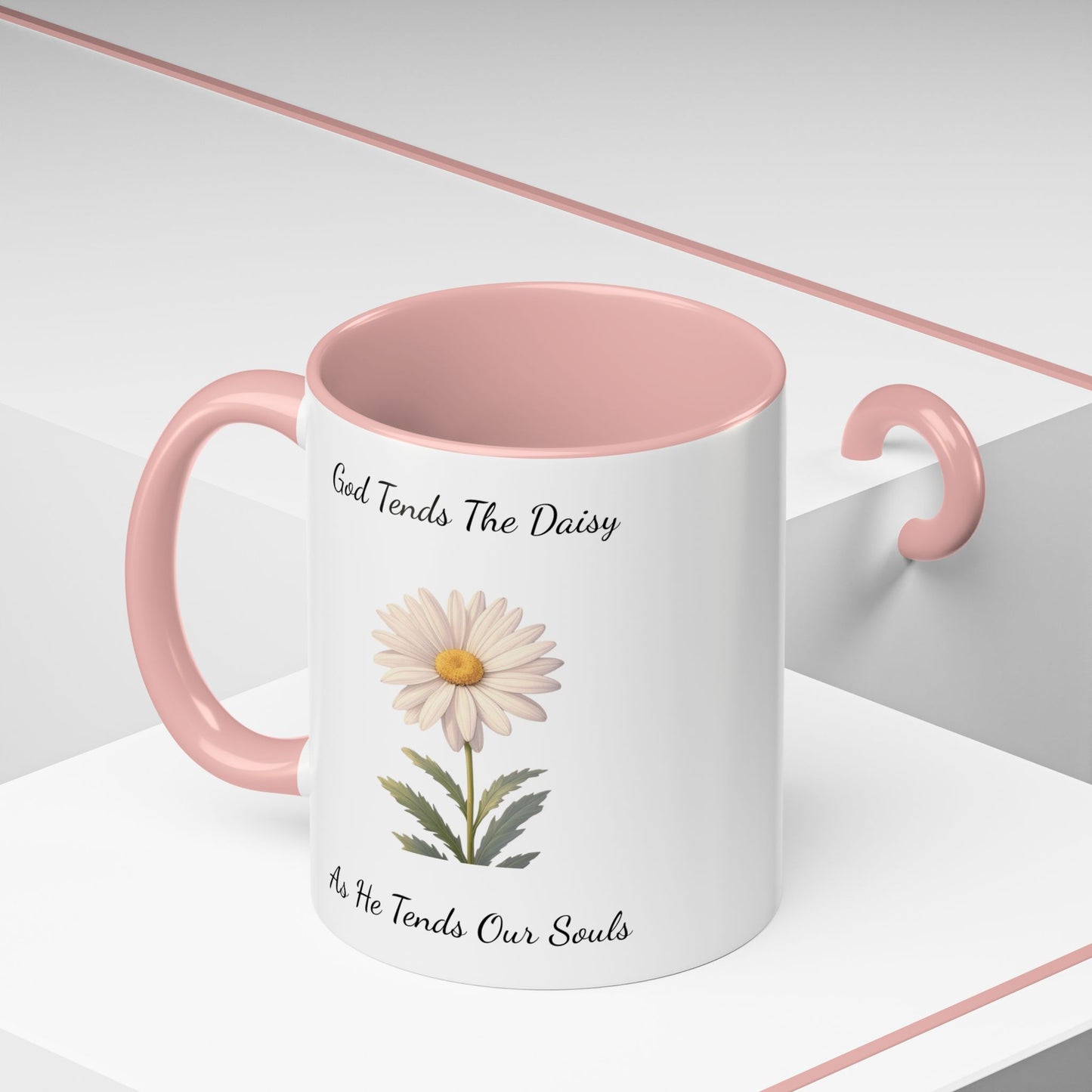 Accented Coffee Mug - Daisy