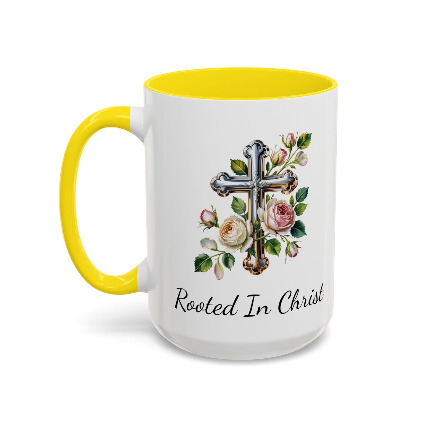 Accented Coffee Mug - Rooted In Christ