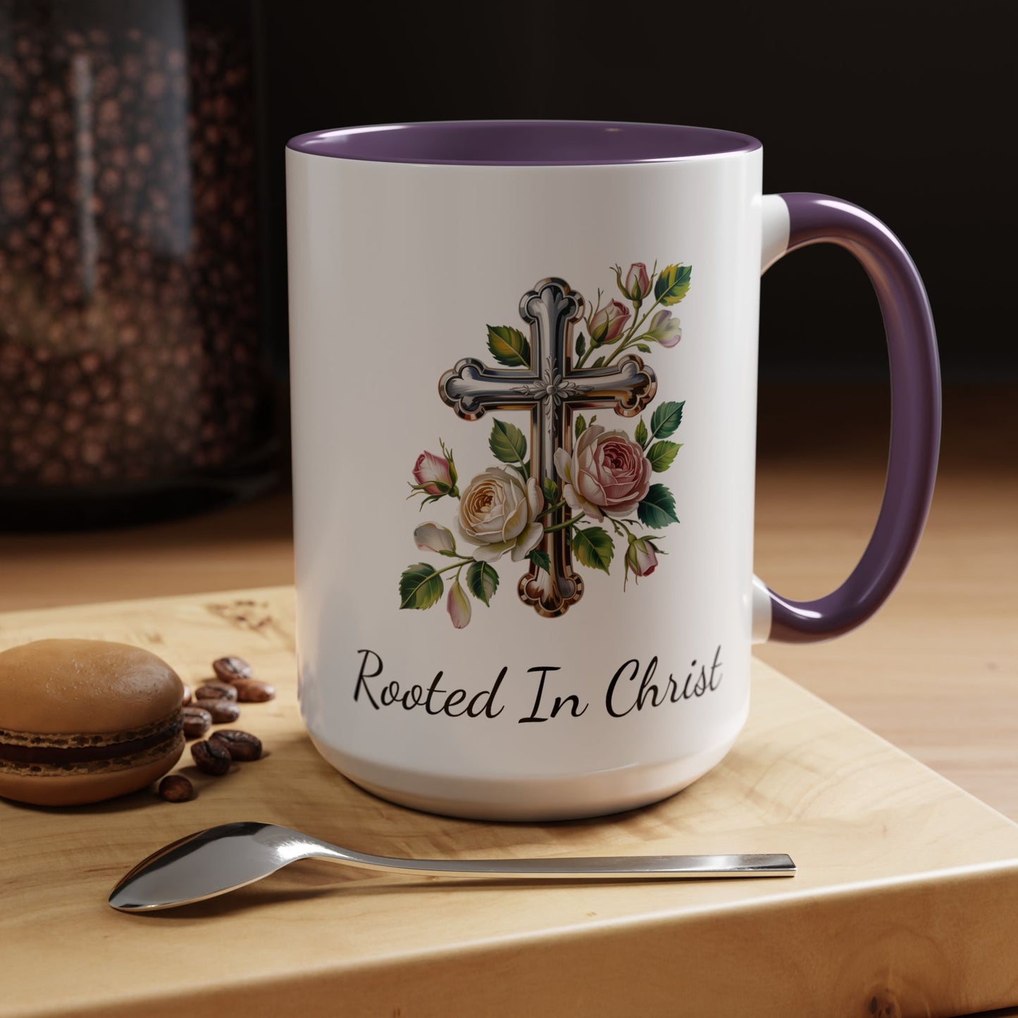 Accented Coffee Mug - Rooted In Christ