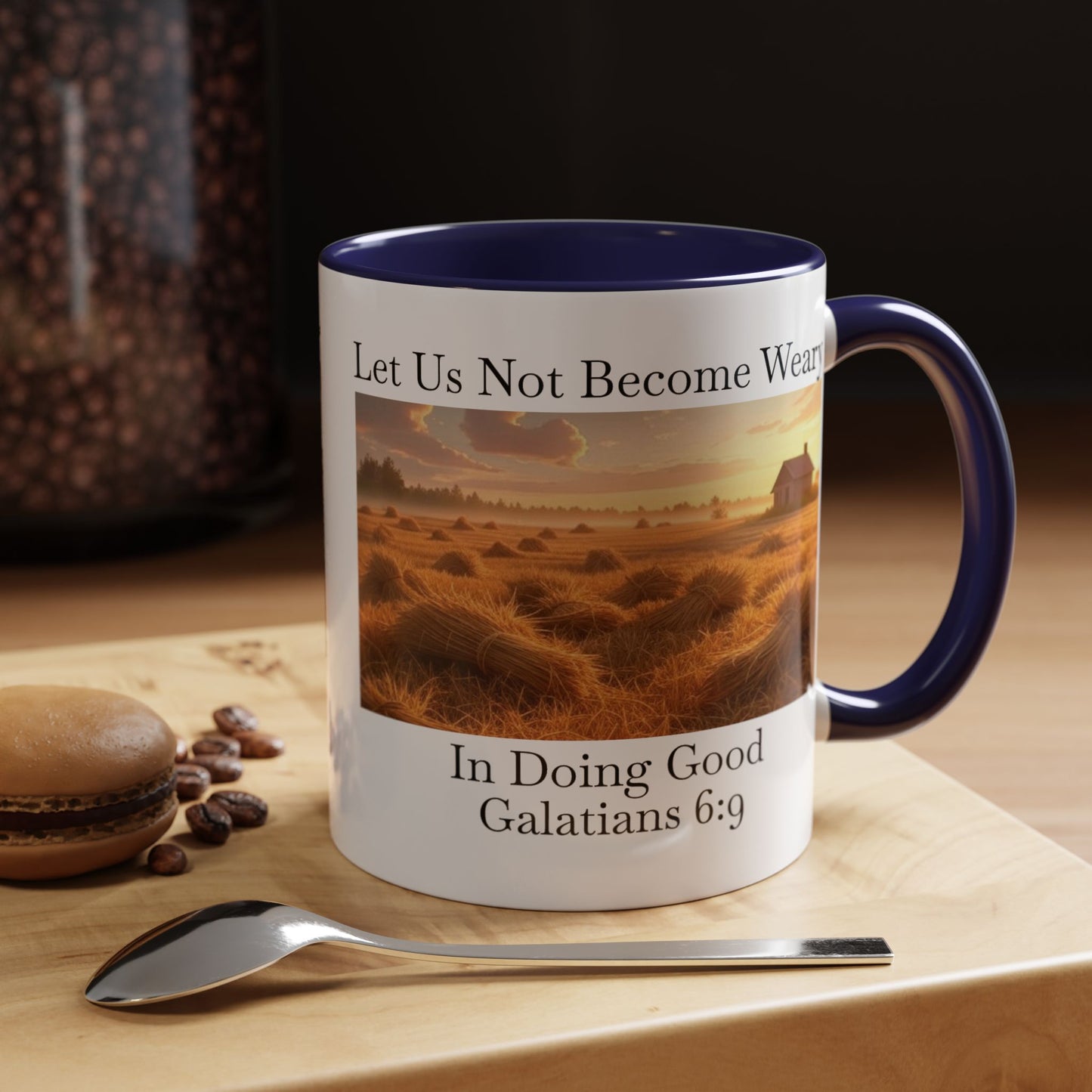 Accented Coffee Mug - Galatians 6:9