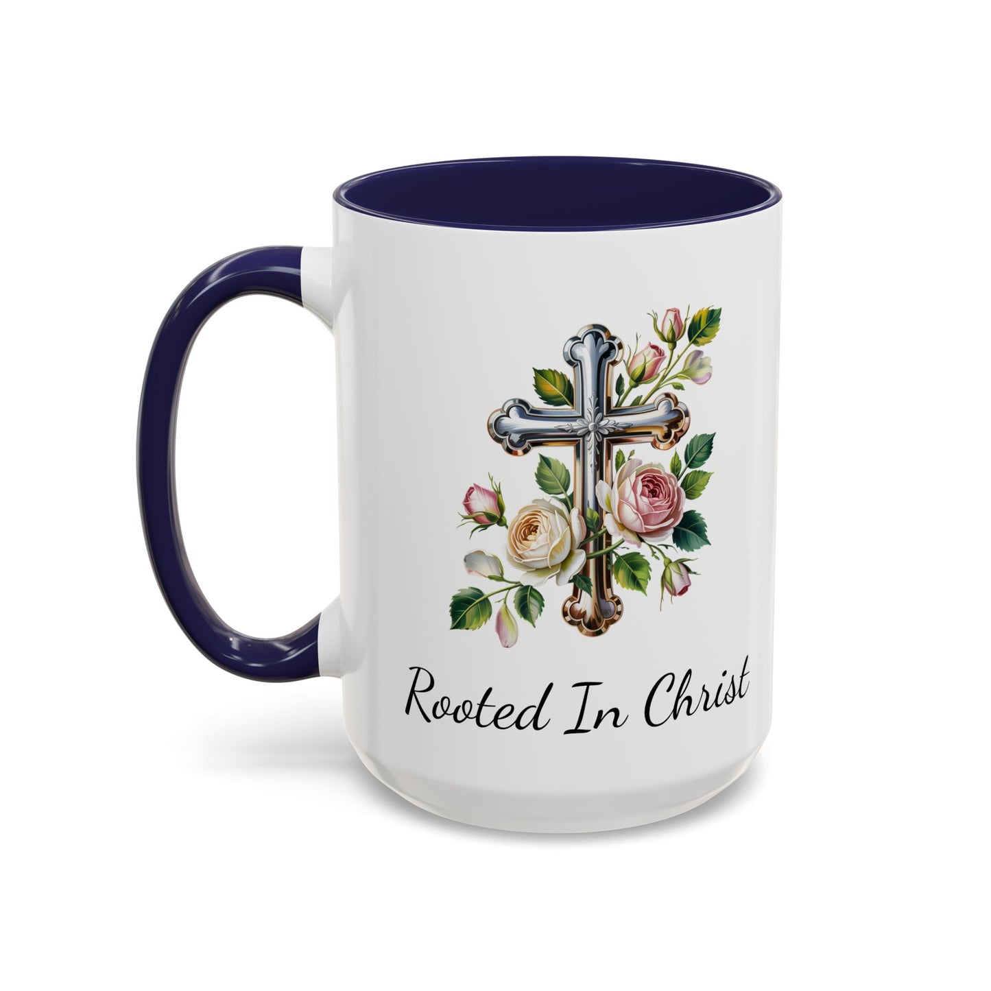 Accented Coffee Mug - Rooted In Christ