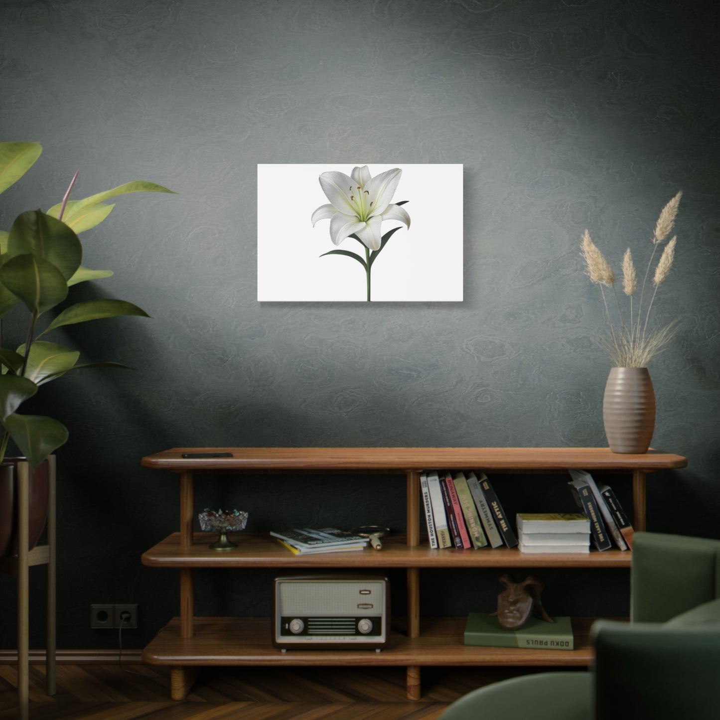Lily Flower Canvas Wall Art