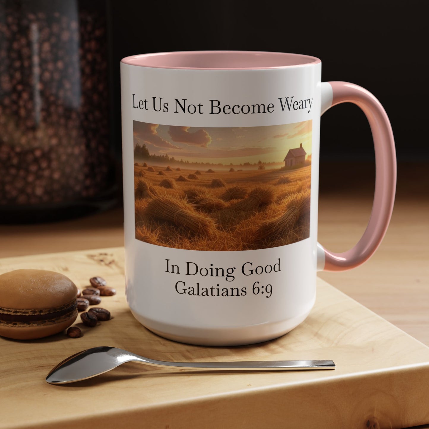 Accented Coffee Mug - Galatians 6:9