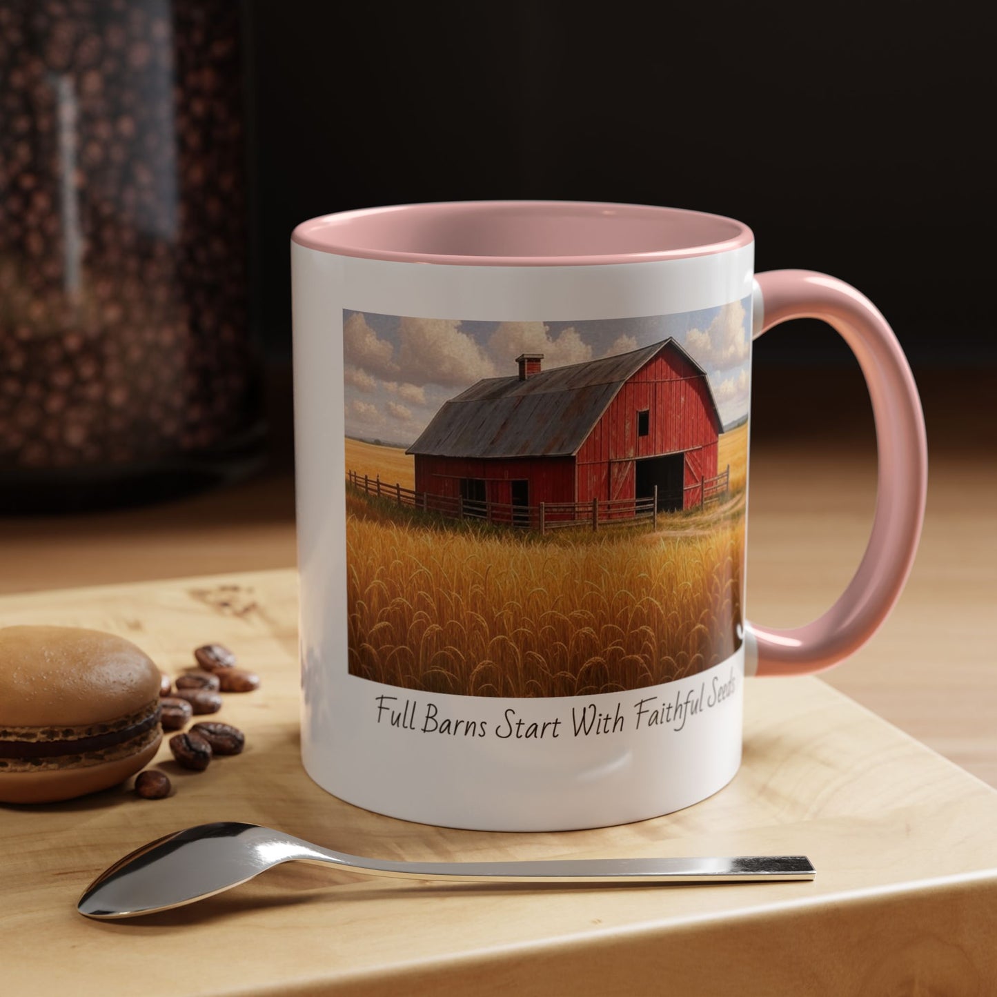 Accented Coffee Mug - Full Barns Start With Faithful Seeds