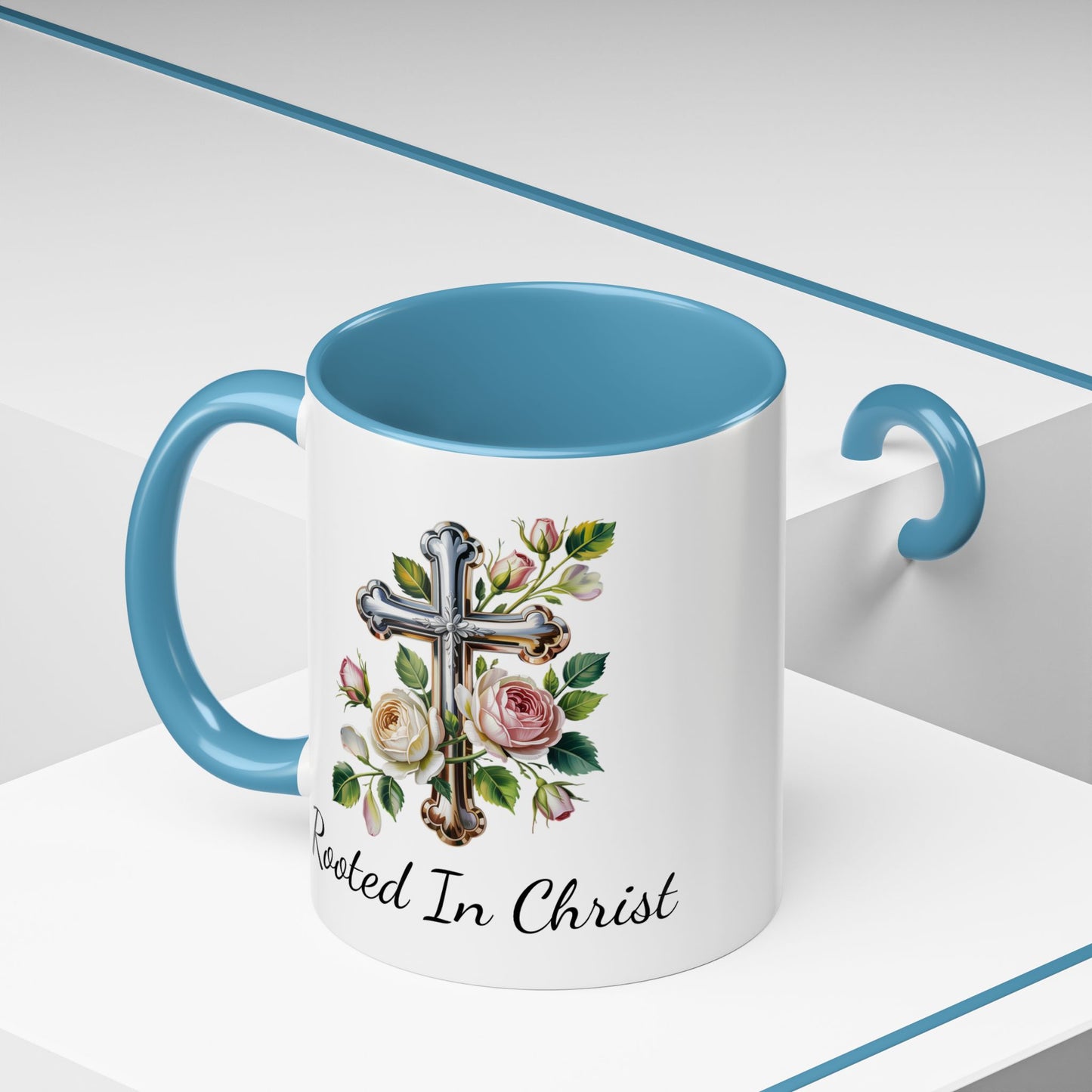 Accented Coffee Mug - Rooted In Christ