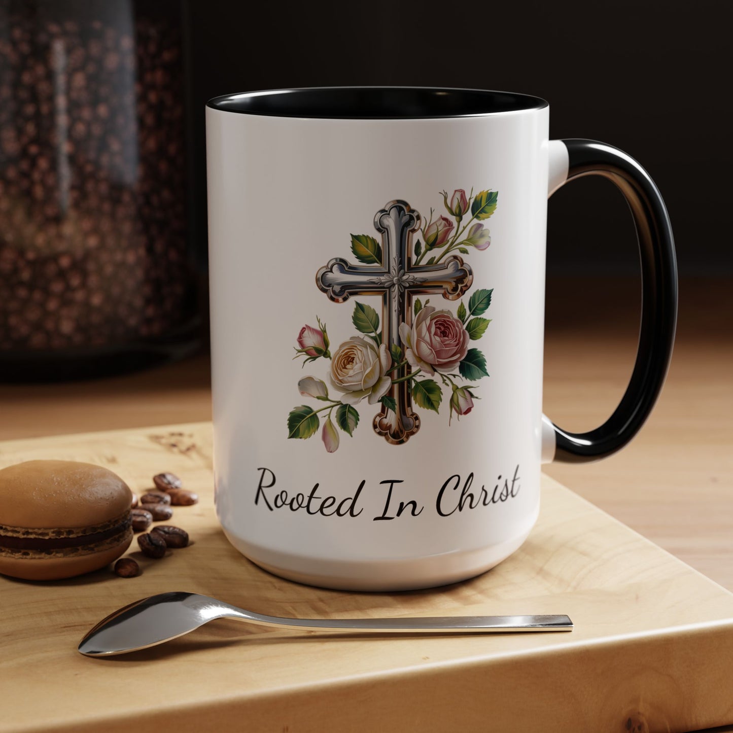 Accented Coffee Mug - Rooted In Christ