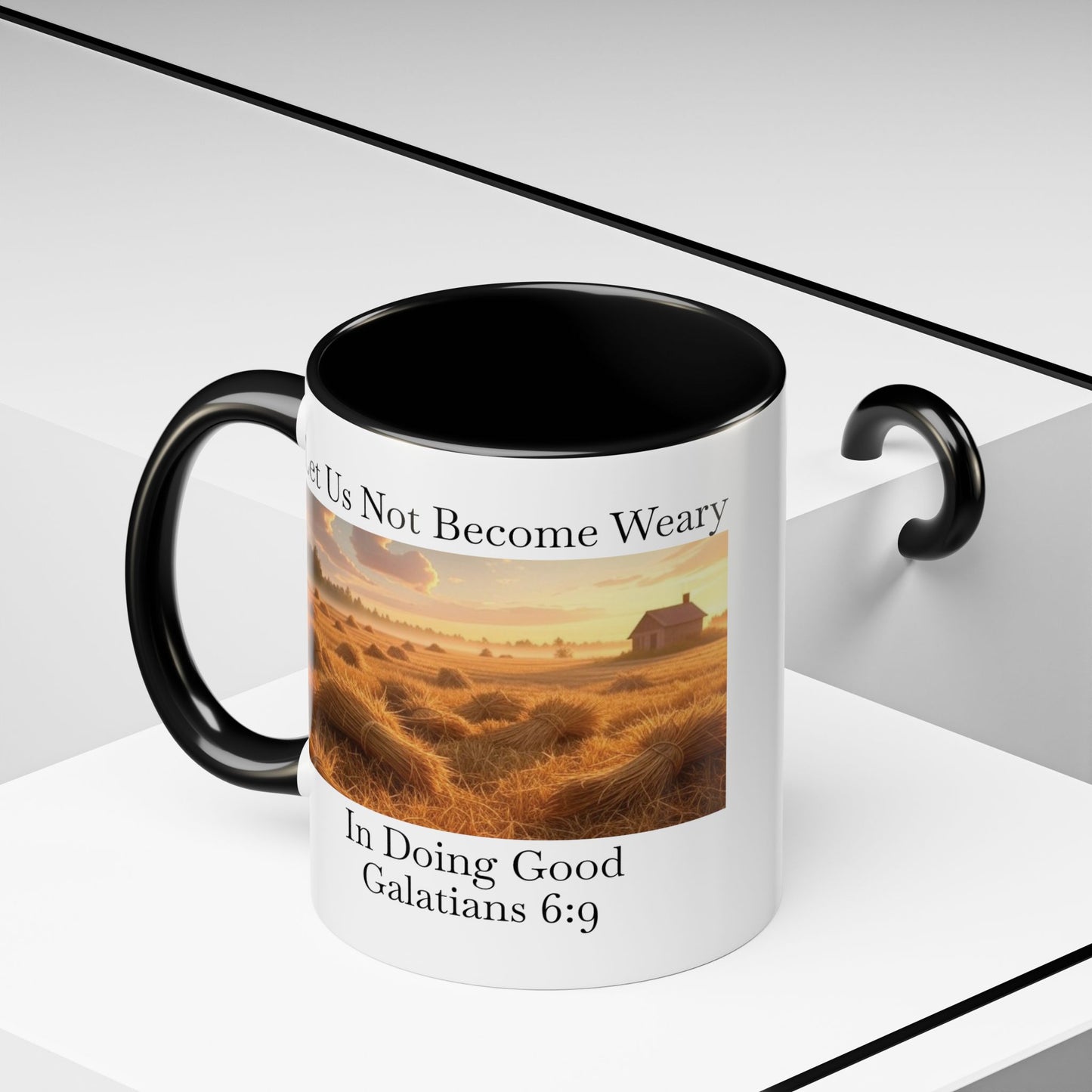 Accented Coffee Mug - Galatians 6:9