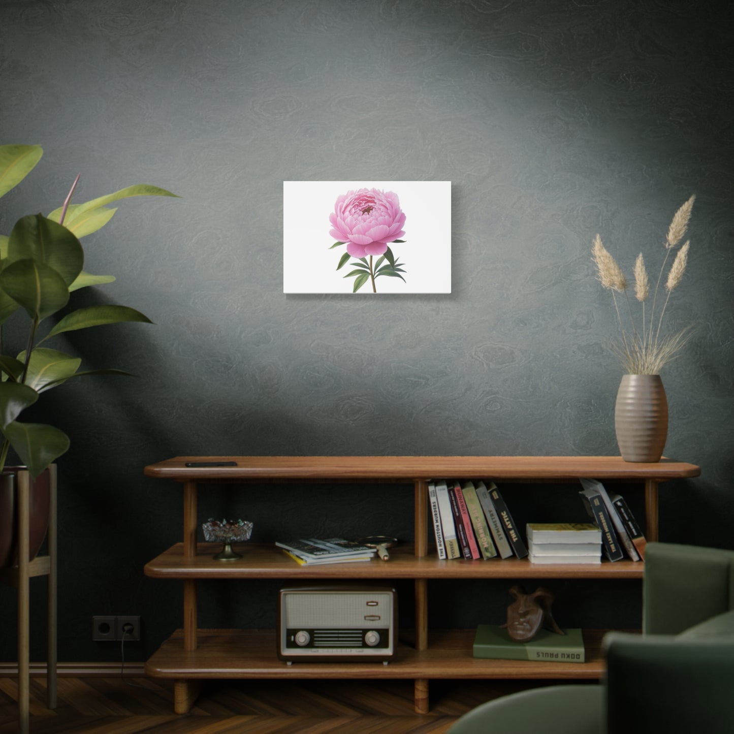 Peony Flower Canvas Wall Art