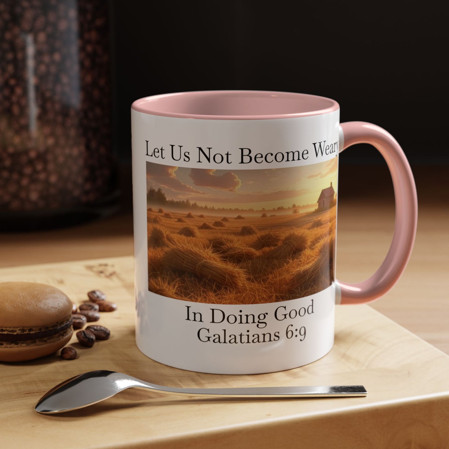 Accented Coffee Mug - Galatians 6:9