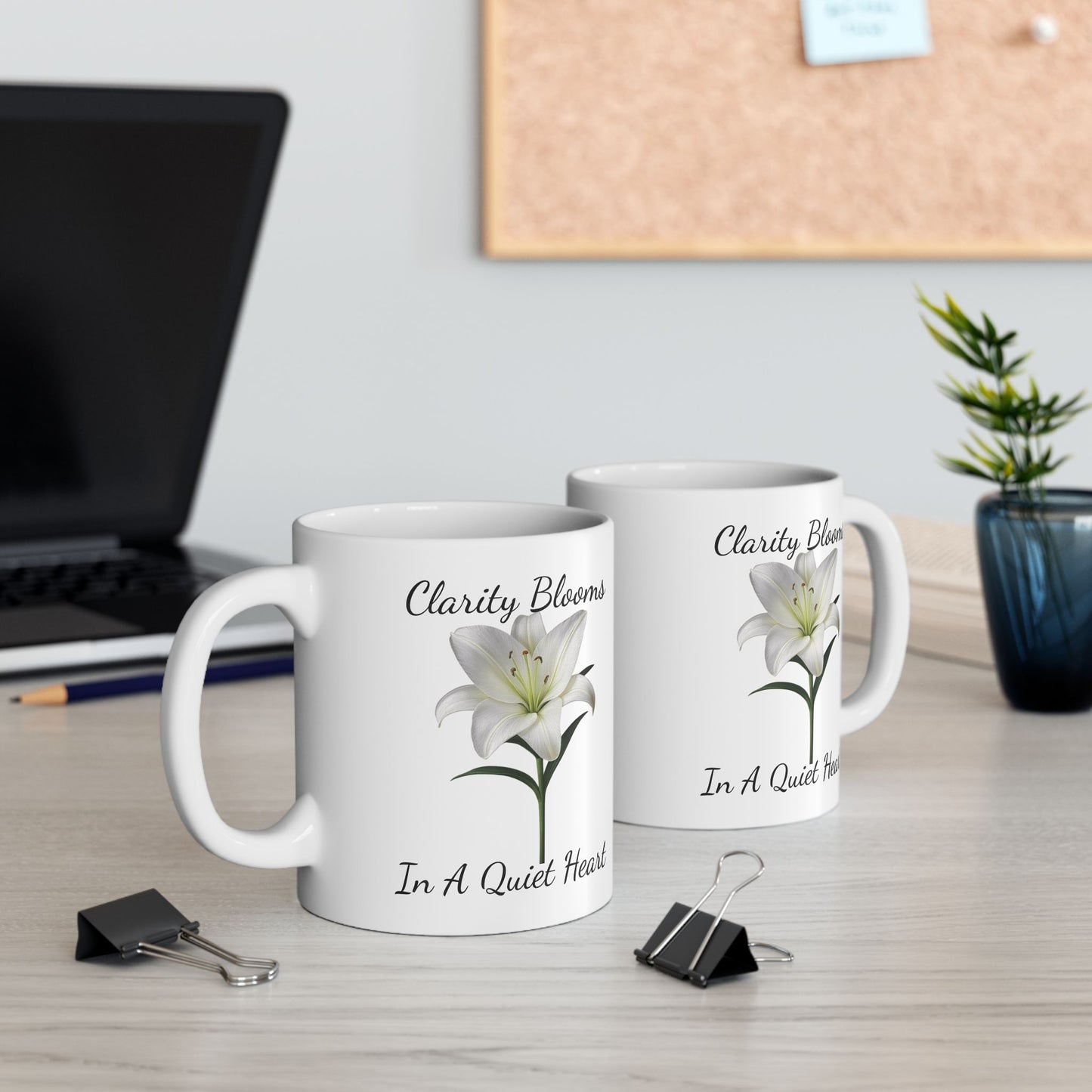 Coffee Mug - Clarity Blooms In A Quiet Heart Lily