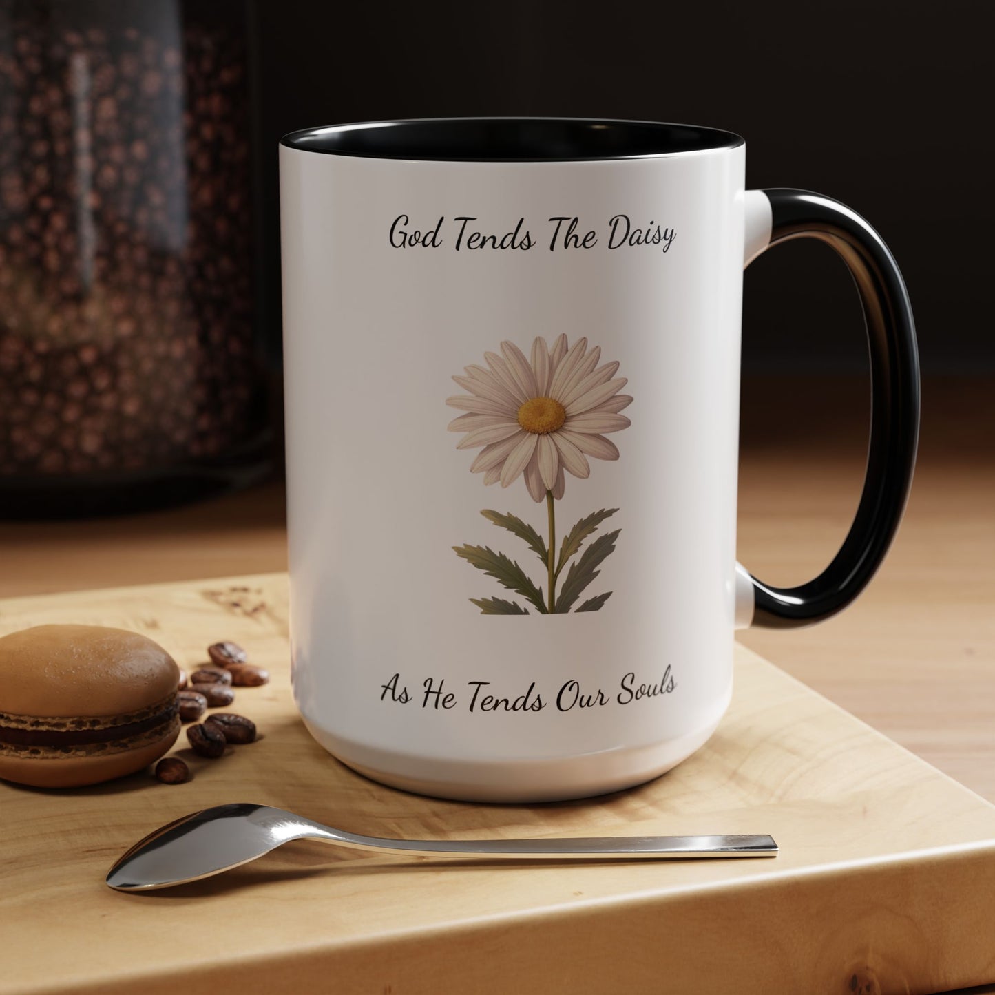 Accented Coffee Mug - Daisy
