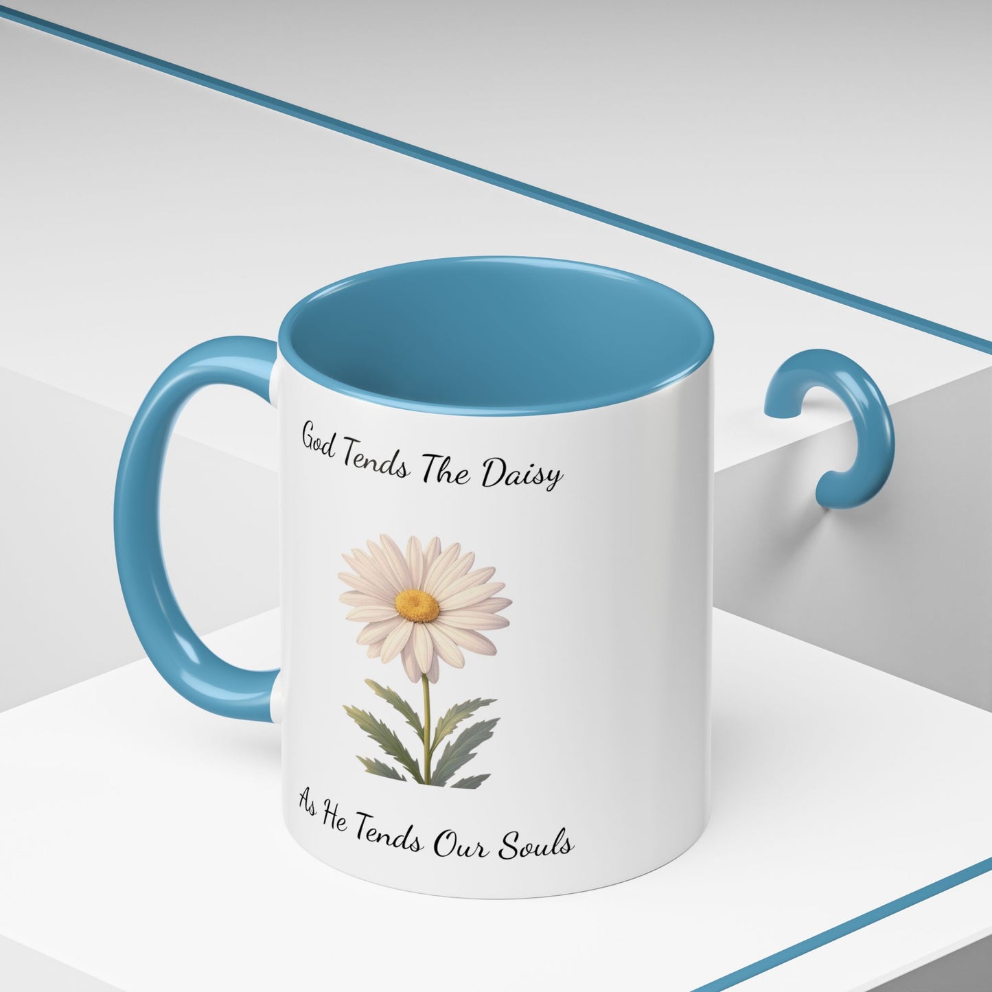 Accented Coffee Mug - Daisy