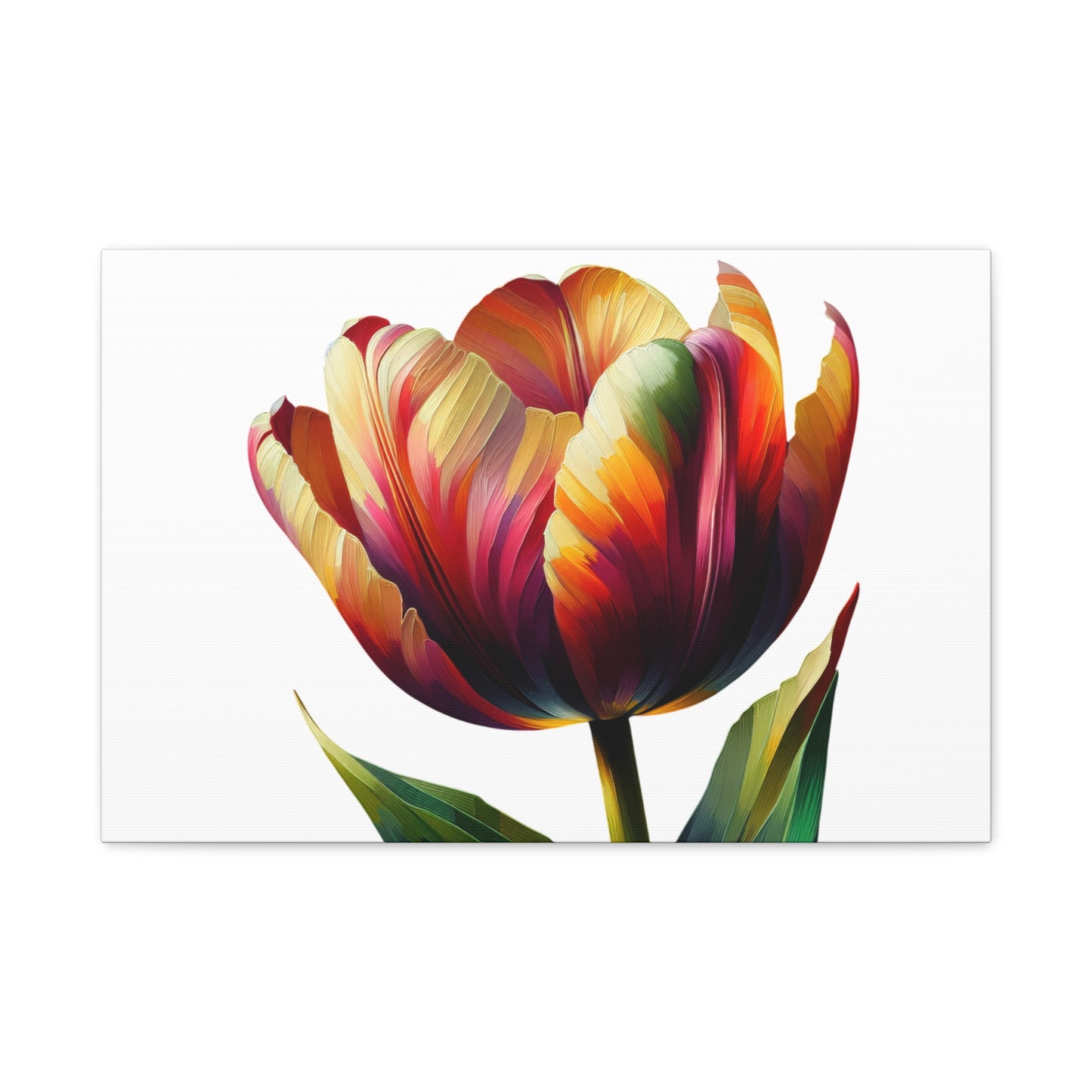 Tulip Flower Canvas Wall Art