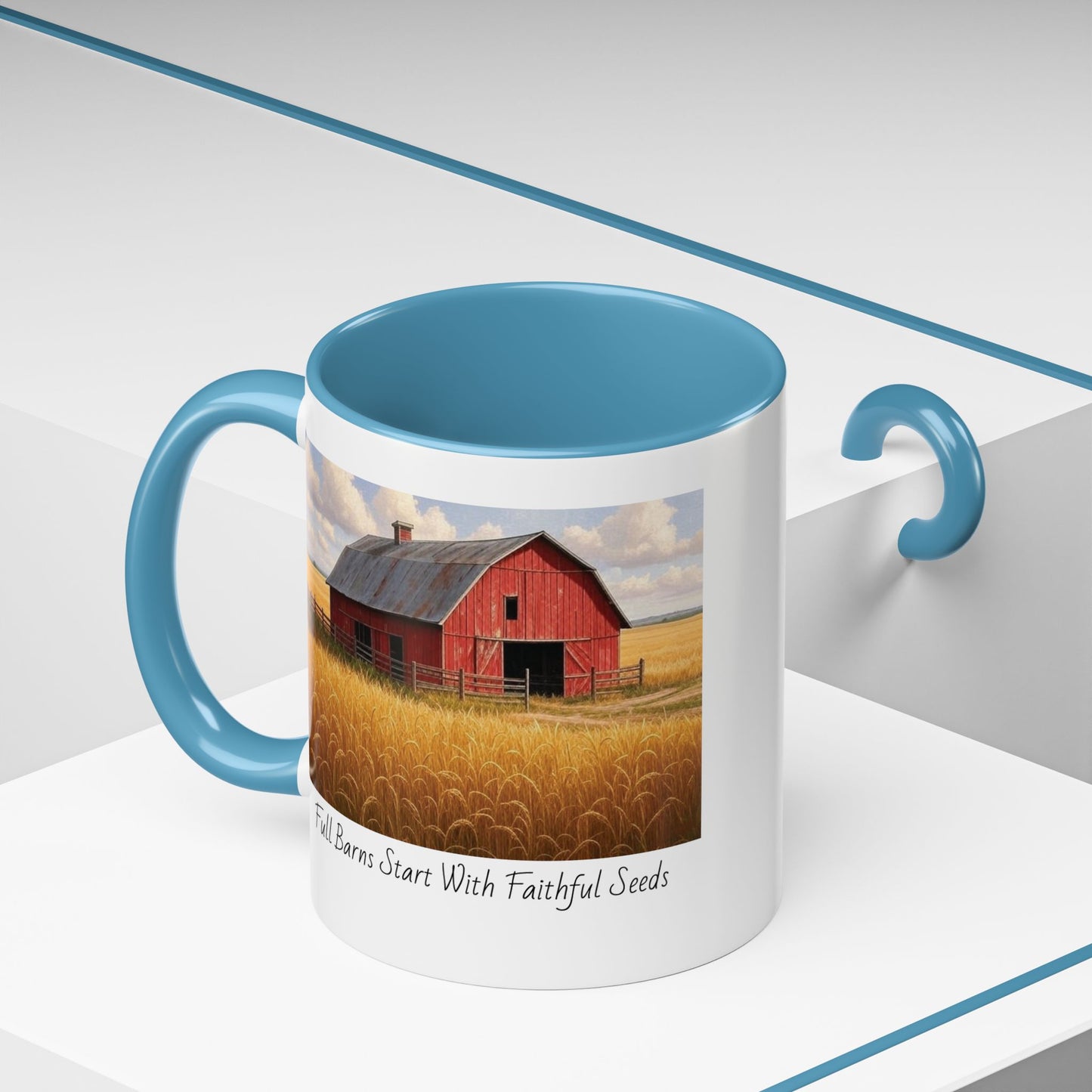 Accented Coffee Mug - Full Barns Start With Faithful Seeds