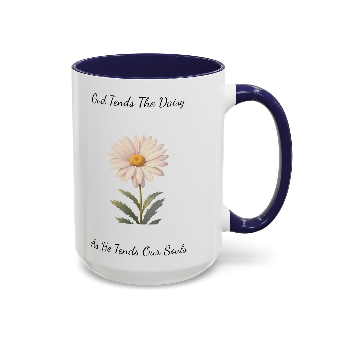 Accented Coffee Mug - Daisy